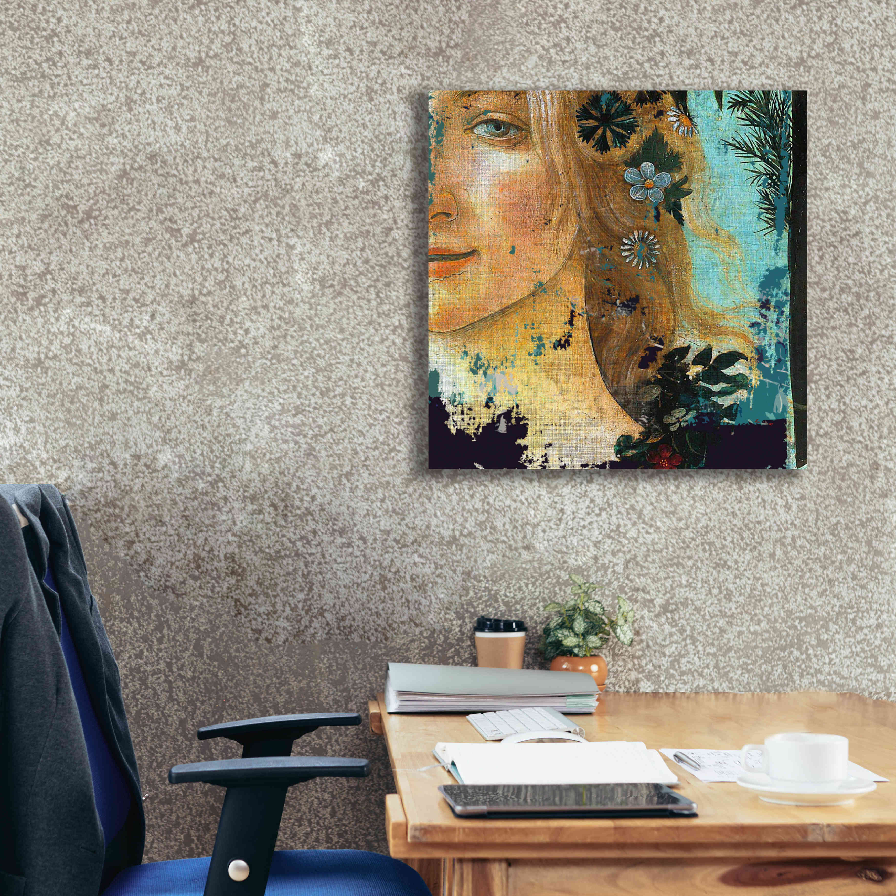 'Flower Lady' by Karen Smith Giclee Canvas Wall Art,26x26