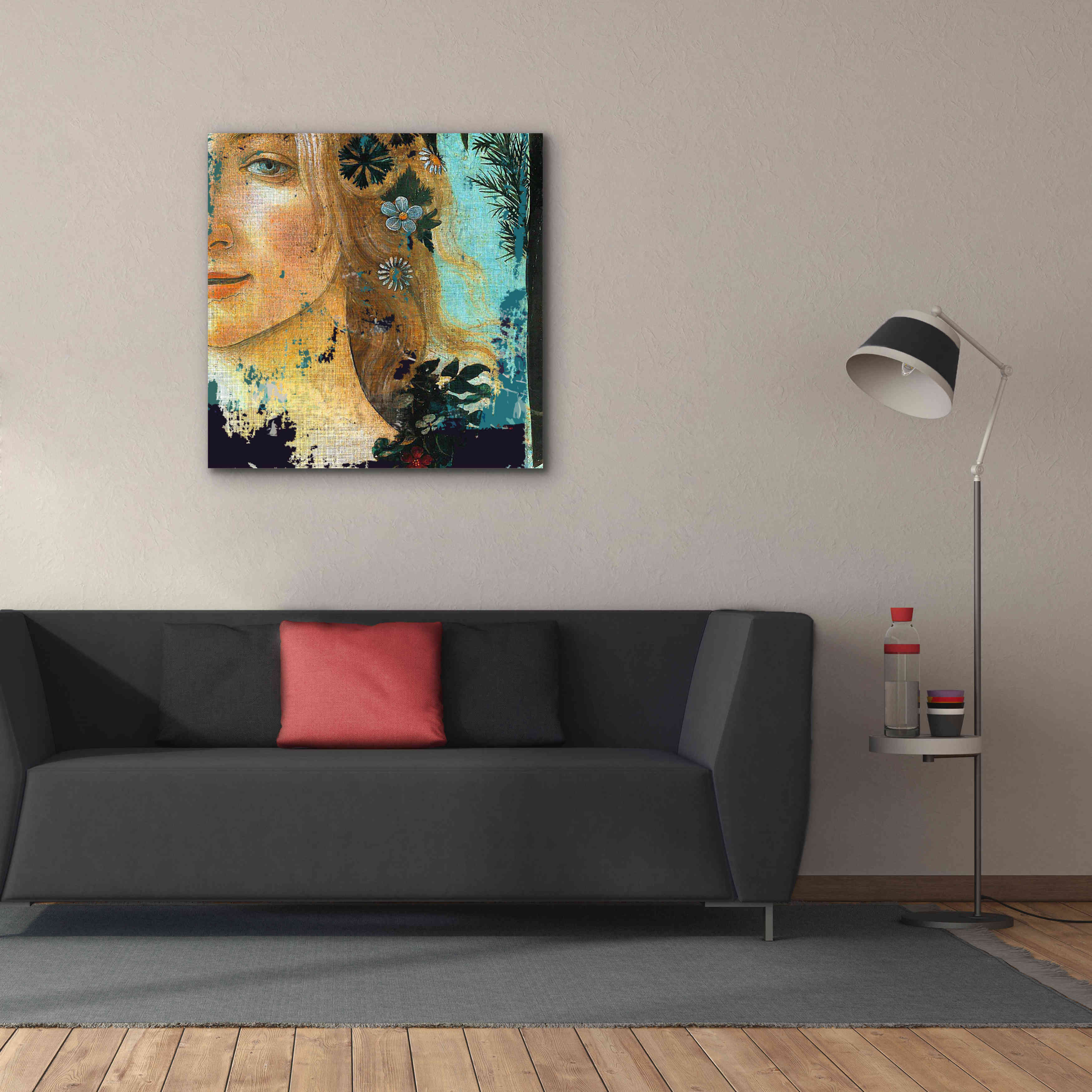 'Flower Lady' by Karen Smith Giclee Canvas Wall Art,37x37