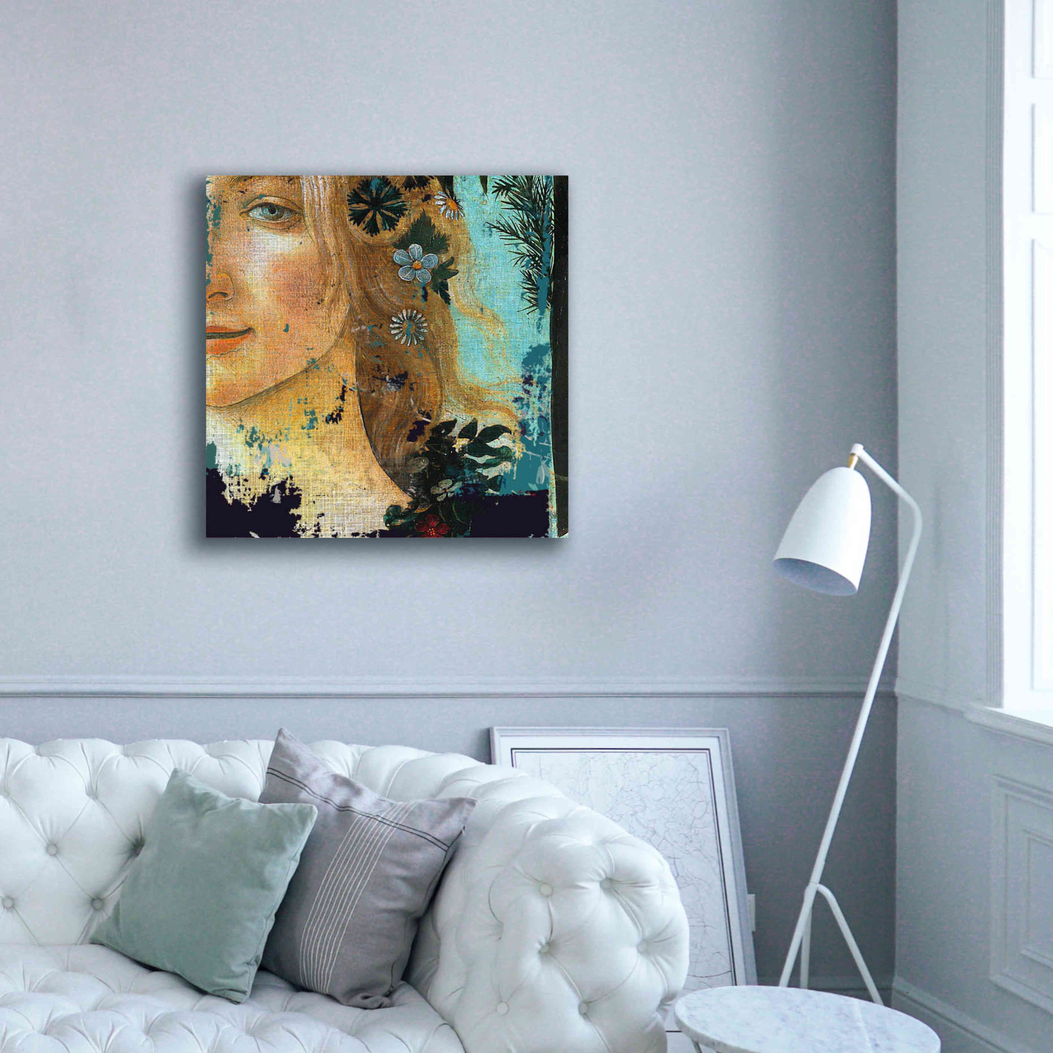 'Flower Lady' by Karen Smith Giclee Canvas Wall Art,37x37