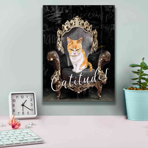 Image of 'Catitude' by Karen Smith Giclee Canvas Wall Art,12x16