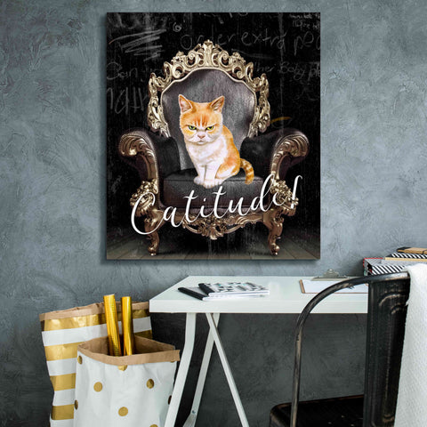 Image of 'Catitude' by Karen Smith Giclee Canvas Wall Art,26x30