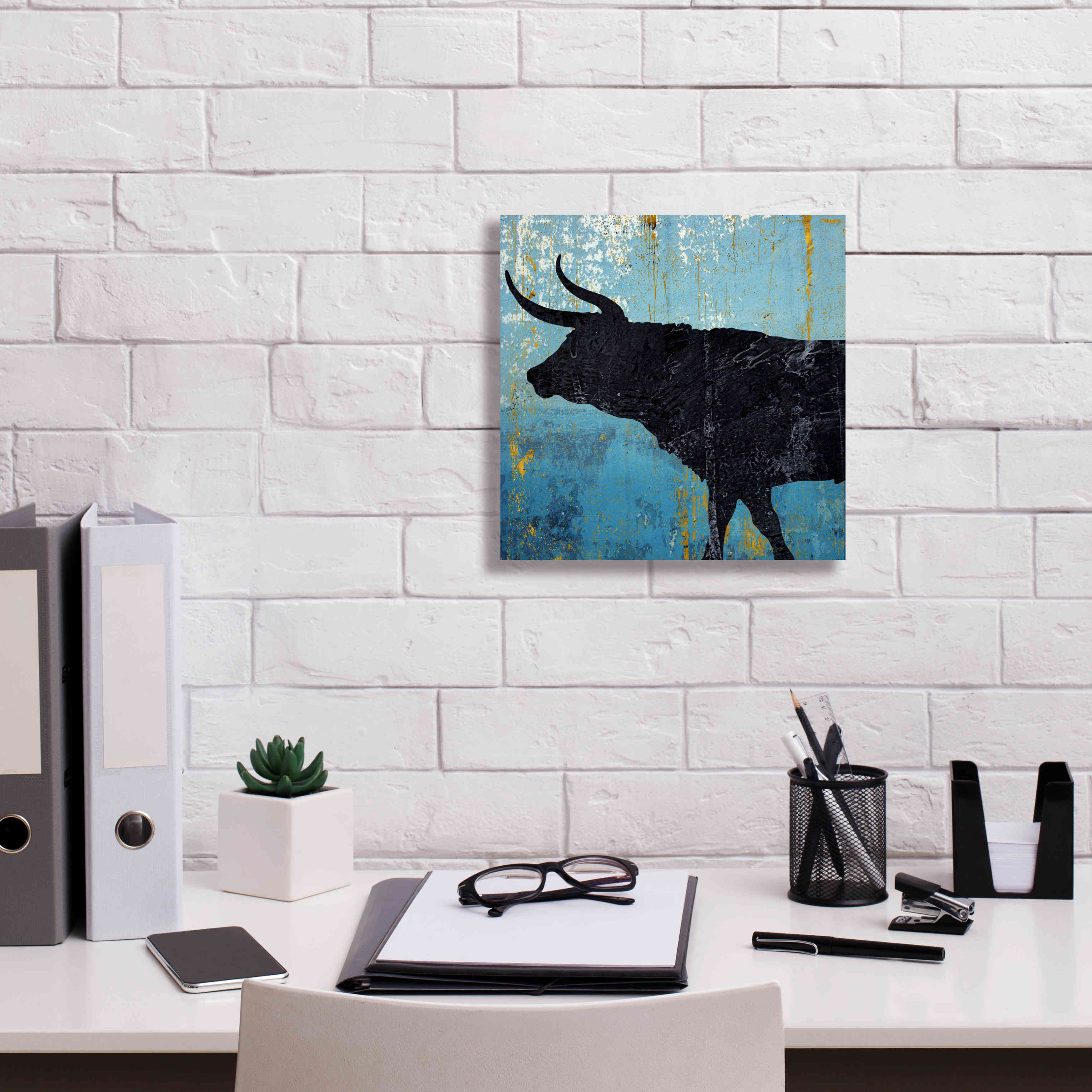 'Bulldom 1' by Karen Smith Giclee Canvas Wall Art,12x12