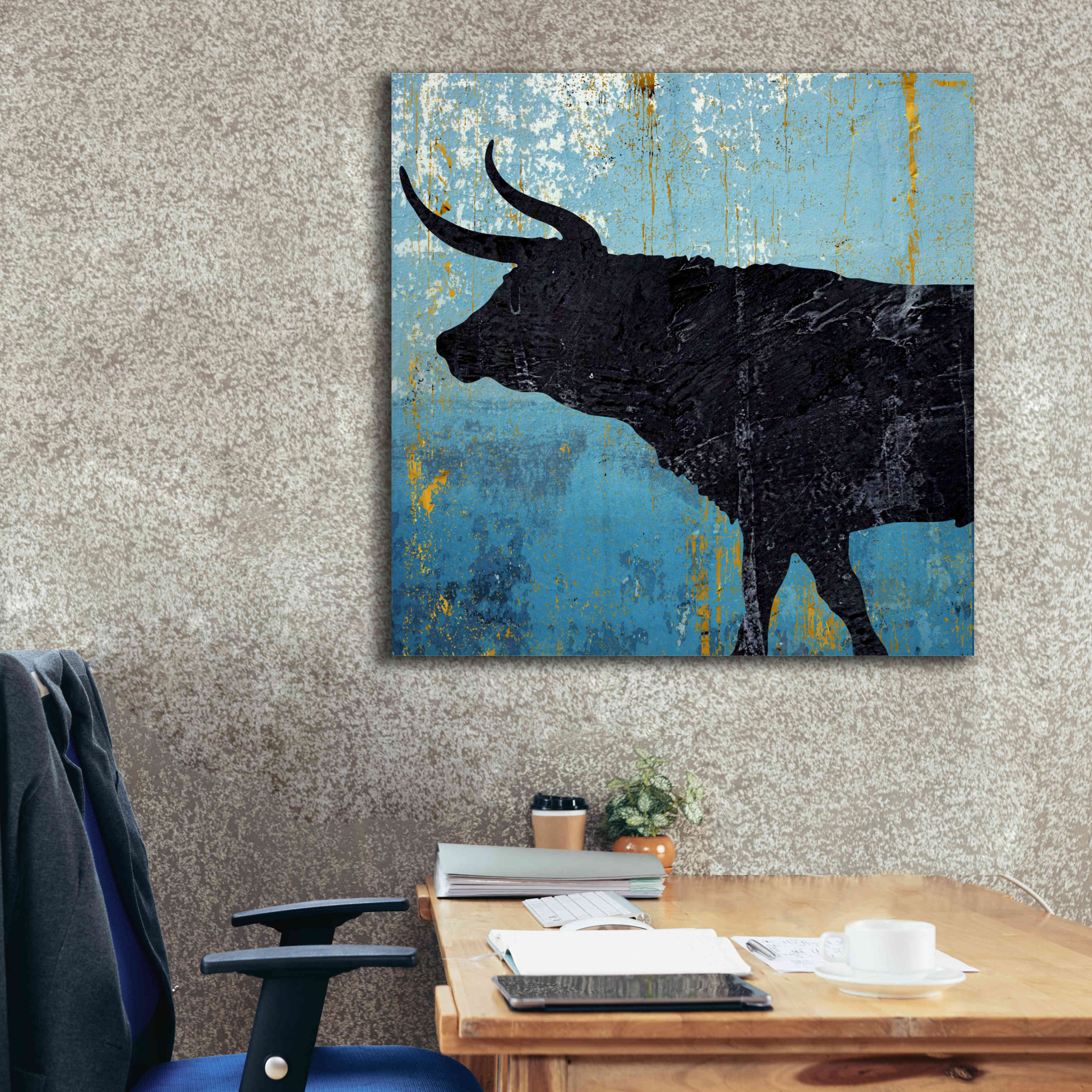 'Bulldom 1' by Karen Smith Giclee Canvas Wall Art,37x37