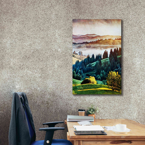 Image of 'Misty Morning Mountains 1' by Ashley Aldridge Giclee Canvas Wall Art,26 x 40