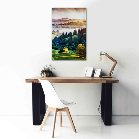 Image of 'Misty Morning Mountains 1' by Ashley Aldridge Giclee Canvas Wall Art,26 x 40