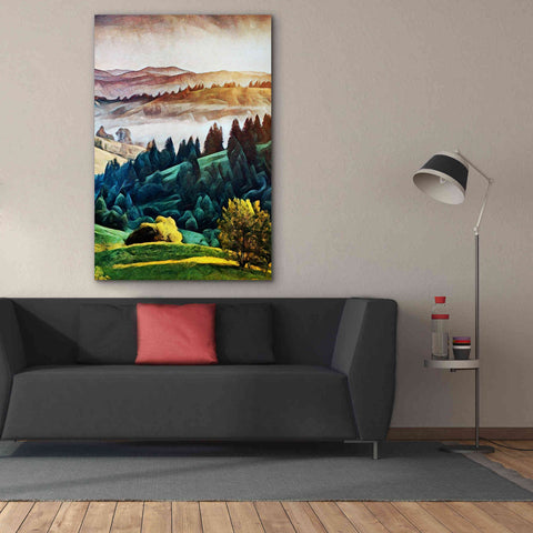 Image of 'Misty Morning Mountains 1' by Ashley Aldridge Giclee Canvas Wall Art,40 x 60