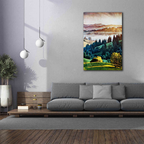 Image of 'Misty Morning Mountains 1' by Ashley Aldridge Giclee Canvas Wall Art,40 x 60