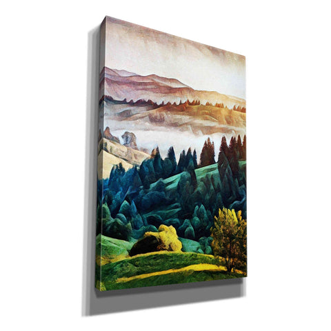 Image of 'Misty Morning Mountains 1' by Ashley Aldridge Giclee Canvas Wall Art