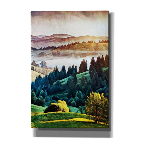 Image of 'Misty Morning Mountains 1' by Ashley Aldridge Giclee Canvas Wall Art