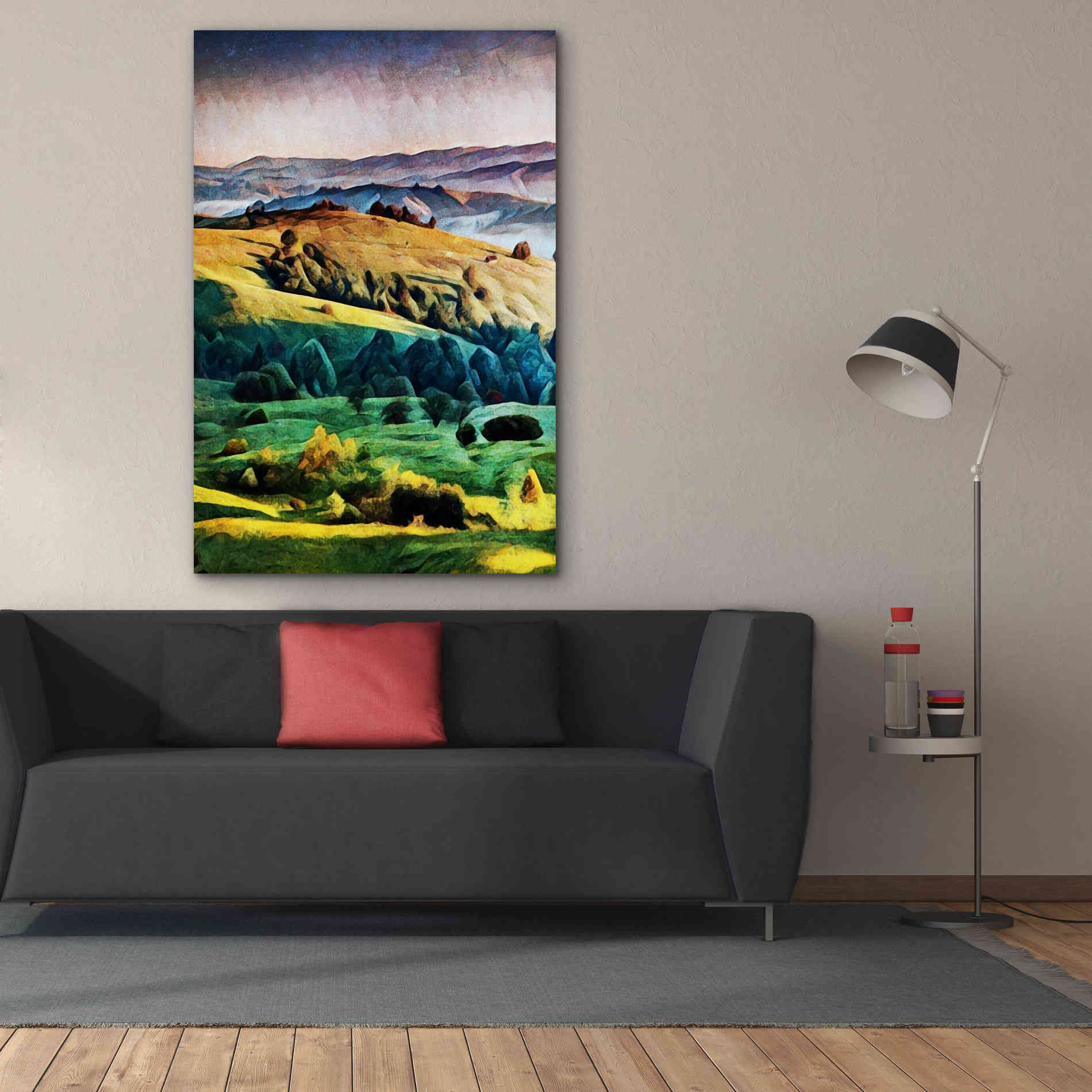 'Misty Morning Mountains 2' by Ashley Aldridge Giclee Canvas Wall Art,40 x 60