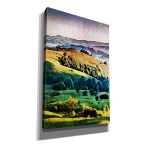 'Misty Morning Mountains 2' by Ashley Aldridge Giclee Canvas Wall Art