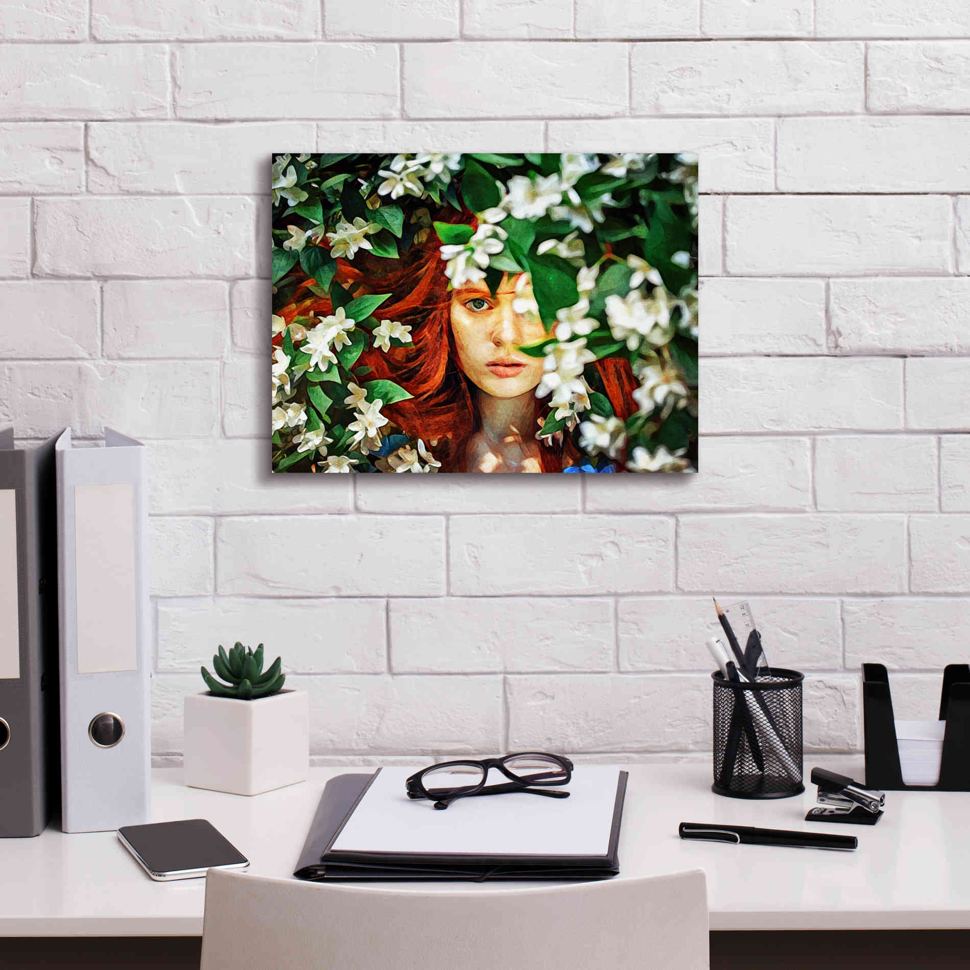 'Hidden Beauty' by Ashley Aldridge Giclee Canvas Wall Art,16 x 12