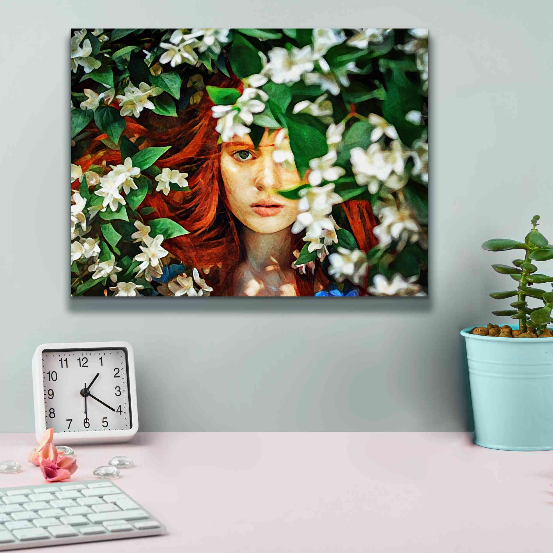 'Hidden Beauty' by Ashley Aldridge Giclee Canvas Wall Art,16 x 12