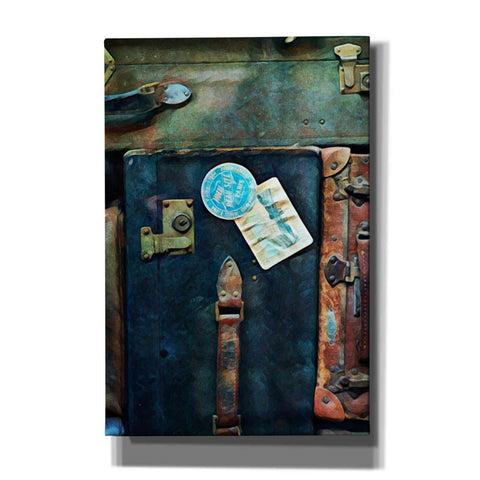 Image of 'Vintage Stacked Suitcases 1' by Ashley Aldridge Giclee Canvas Wall Art