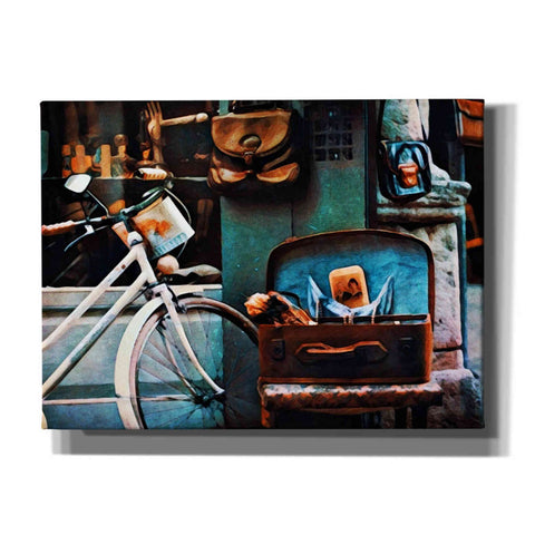 Image of 'Bicycle Brown Baggage' by Ashley Aldridge Giclee Canvas Wall Art