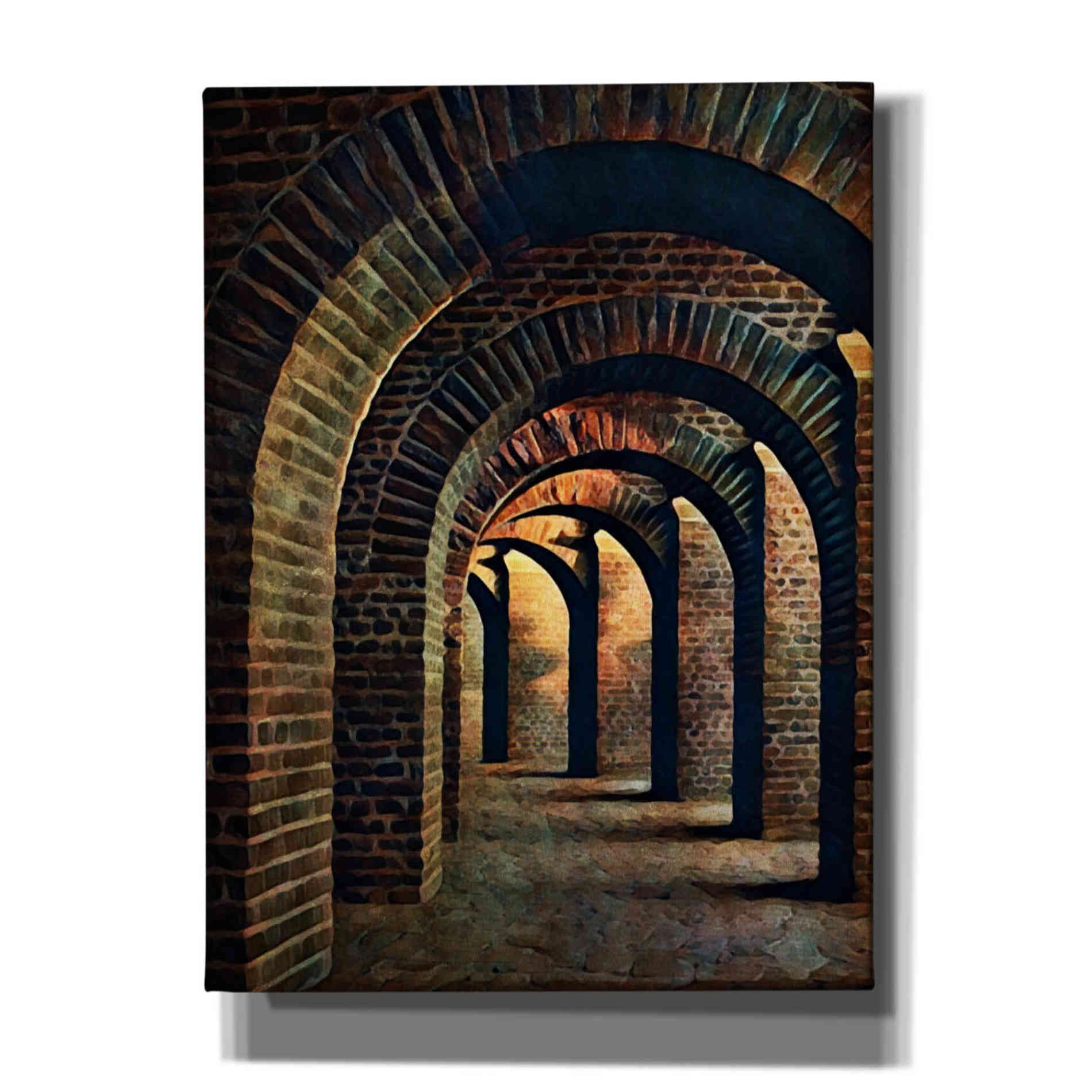 'Medieval Vaulted Cellar 1' by Ashley Aldridge Giclee Canvas Wall Art