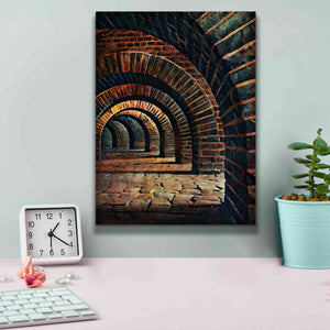'Medieval Vaulted Cellar 2' by Ashley Aldridge Giclee Canvas Wall Art,12 x 16