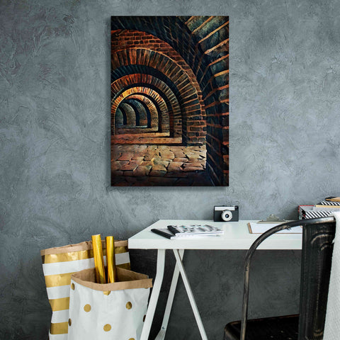 Image of 'Medieval Vaulted Cellar 2' by Ashley Aldridge Giclee Canvas Wall Art,18 x 26