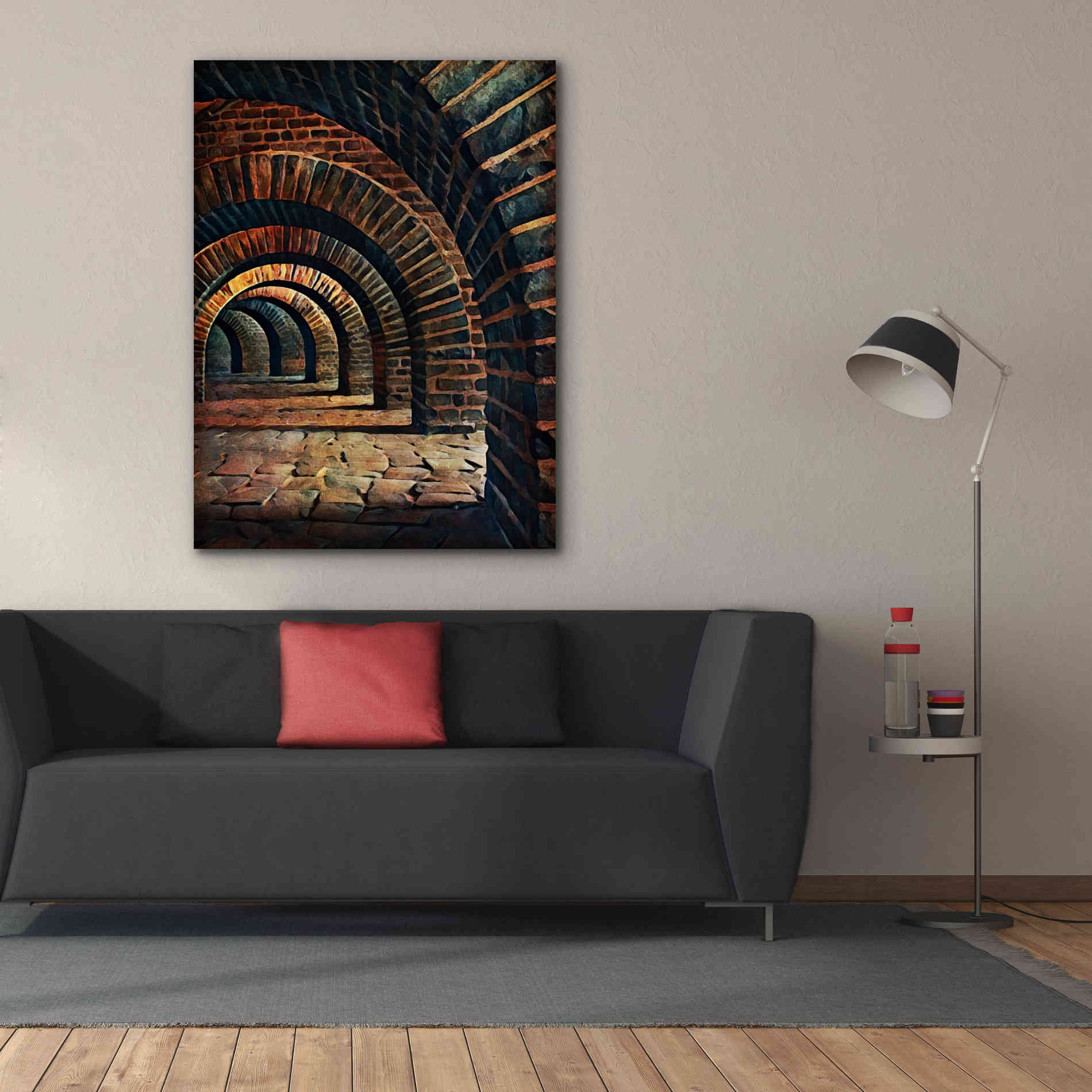 'Medieval Vaulted Cellar 2' by Ashley Aldridge Giclee Canvas Wall Art,40 x 54