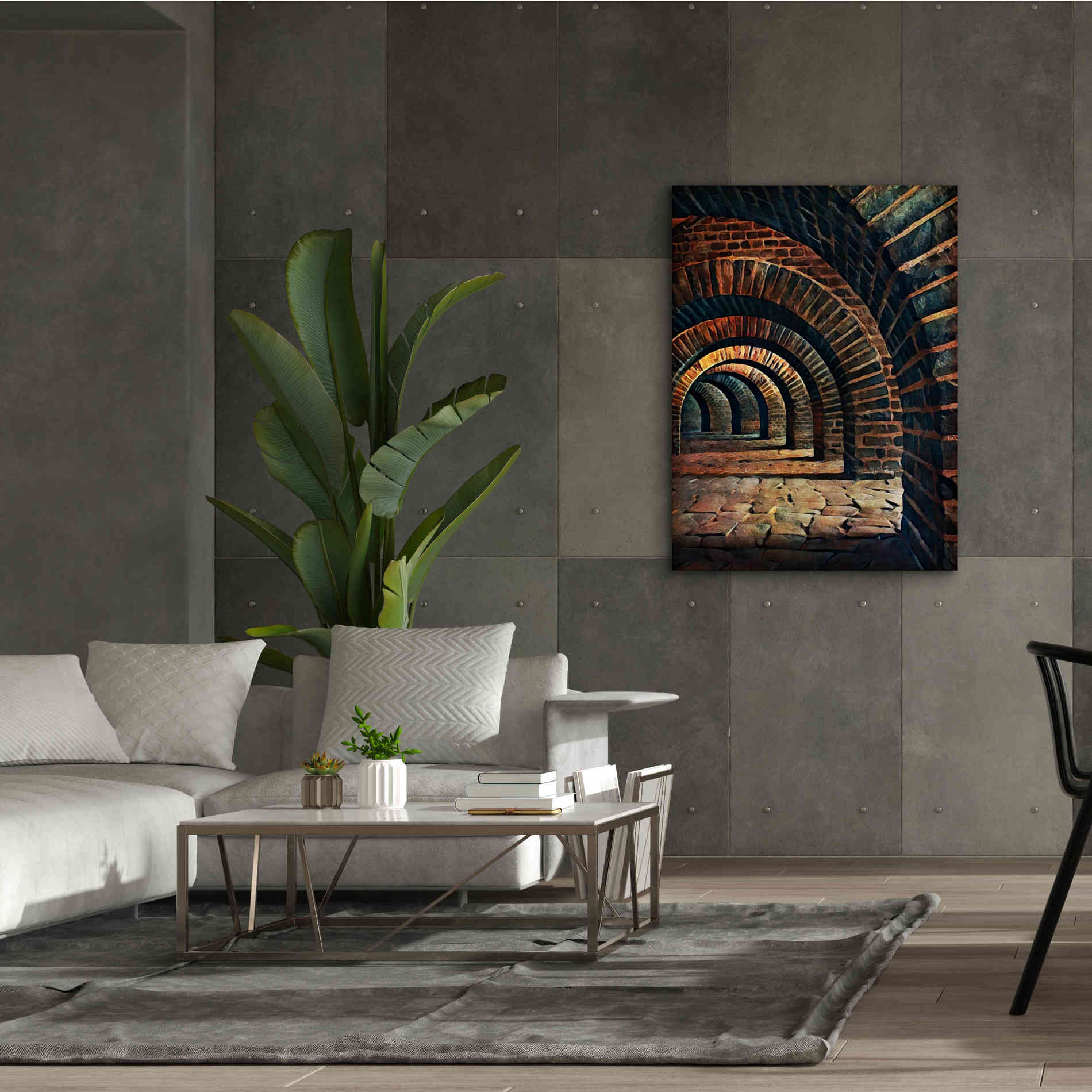 'Medieval Vaulted Cellar 2' by Ashley Aldridge Giclee Canvas Wall Art,40 x 54