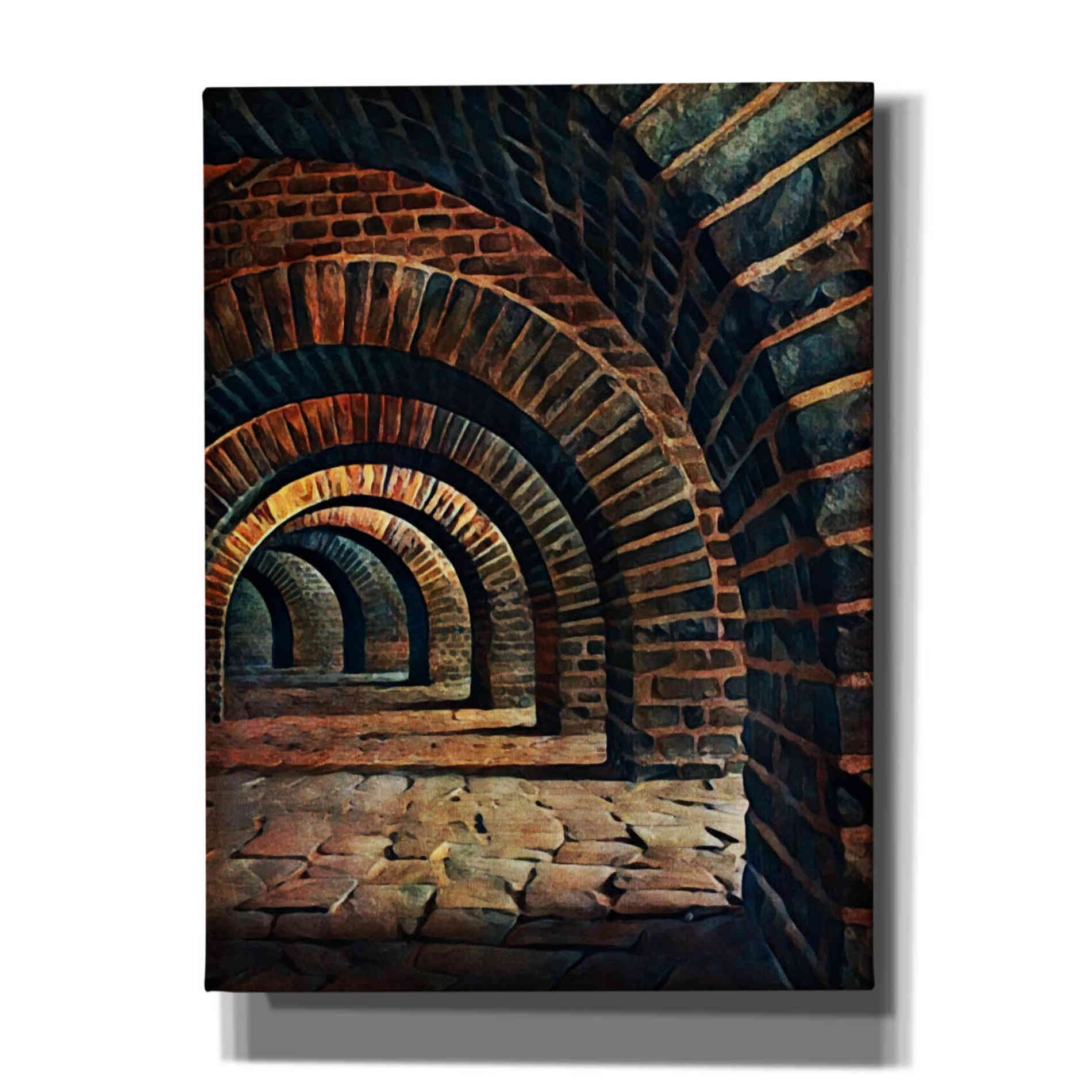 'Medieval Vaulted Cellar 2' by Ashley Aldridge Giclee Canvas Wall Art