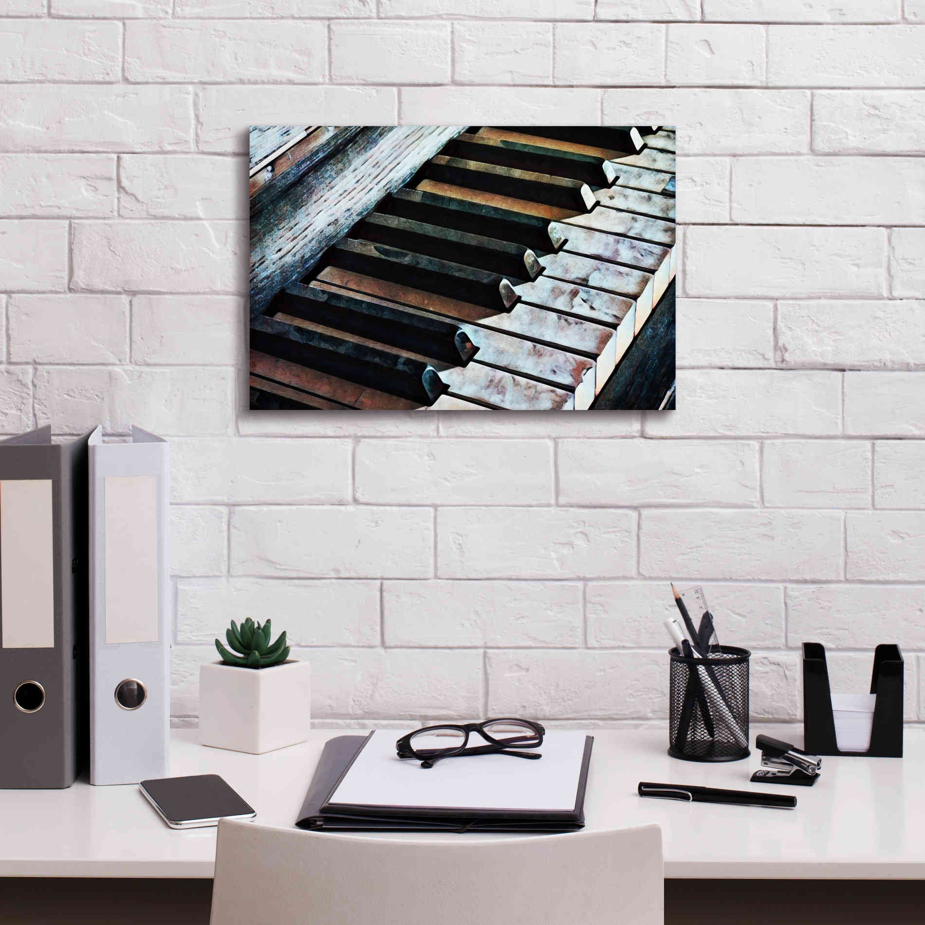 'Magnified & Musical 1' by Ashley Aldridge Giclee Canvas Wall Art,18 x 12