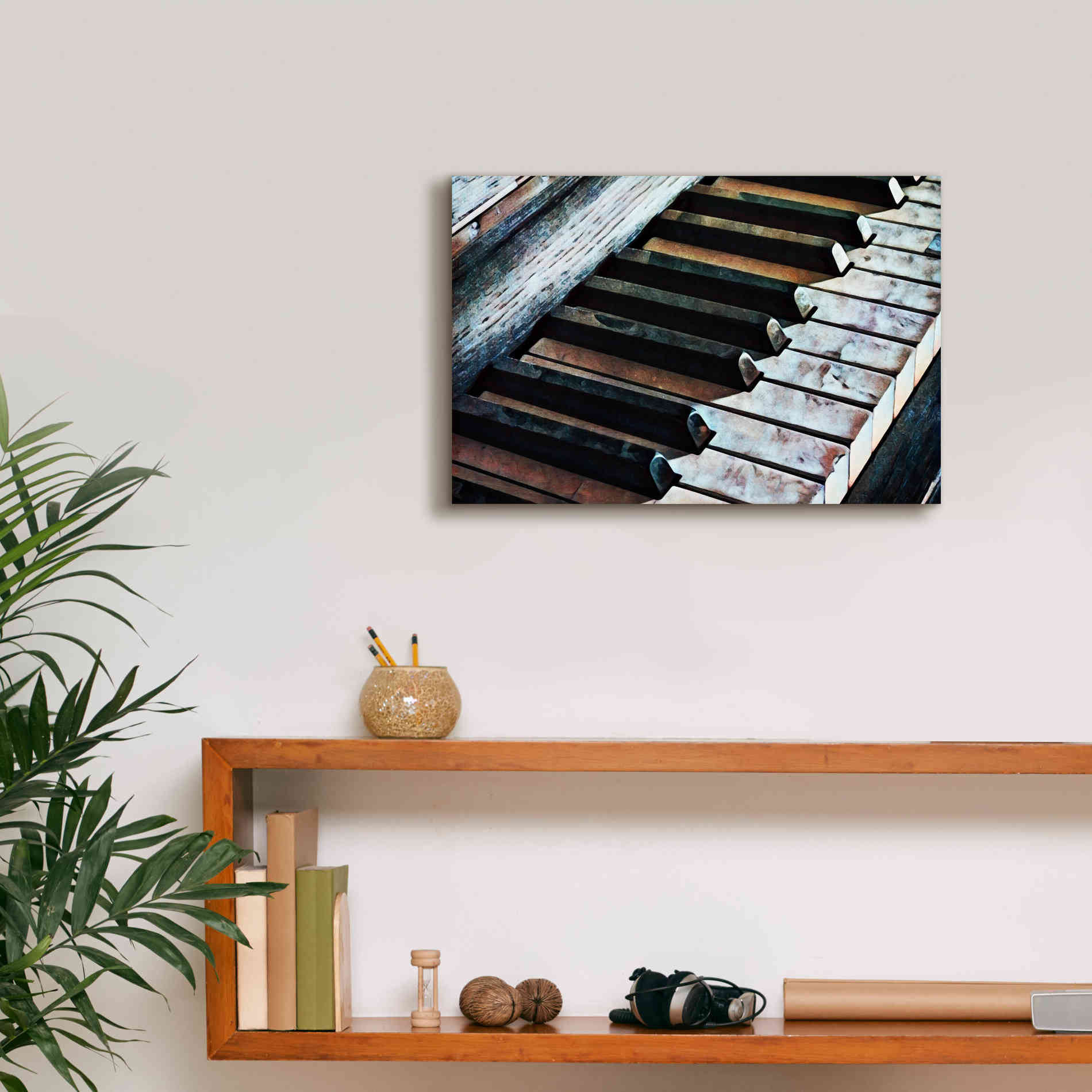 'Magnified & Musical 1' by Ashley Aldridge Giclee Canvas Wall Art,18 x 12