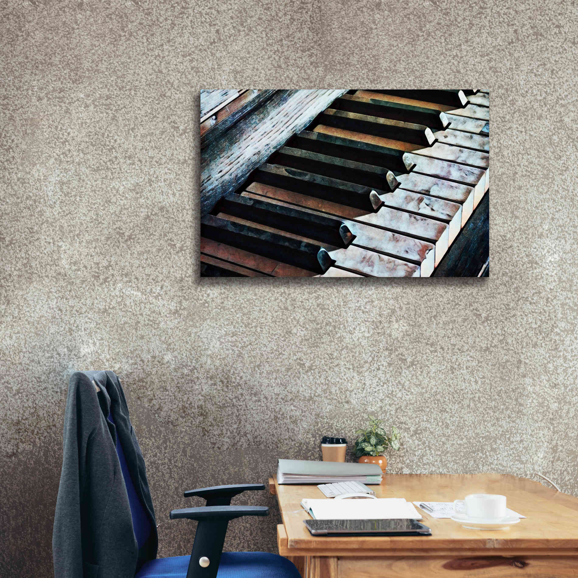 'Magnified & Musical 1' by Ashley Aldridge Giclee Canvas Wall Art,40 x 26