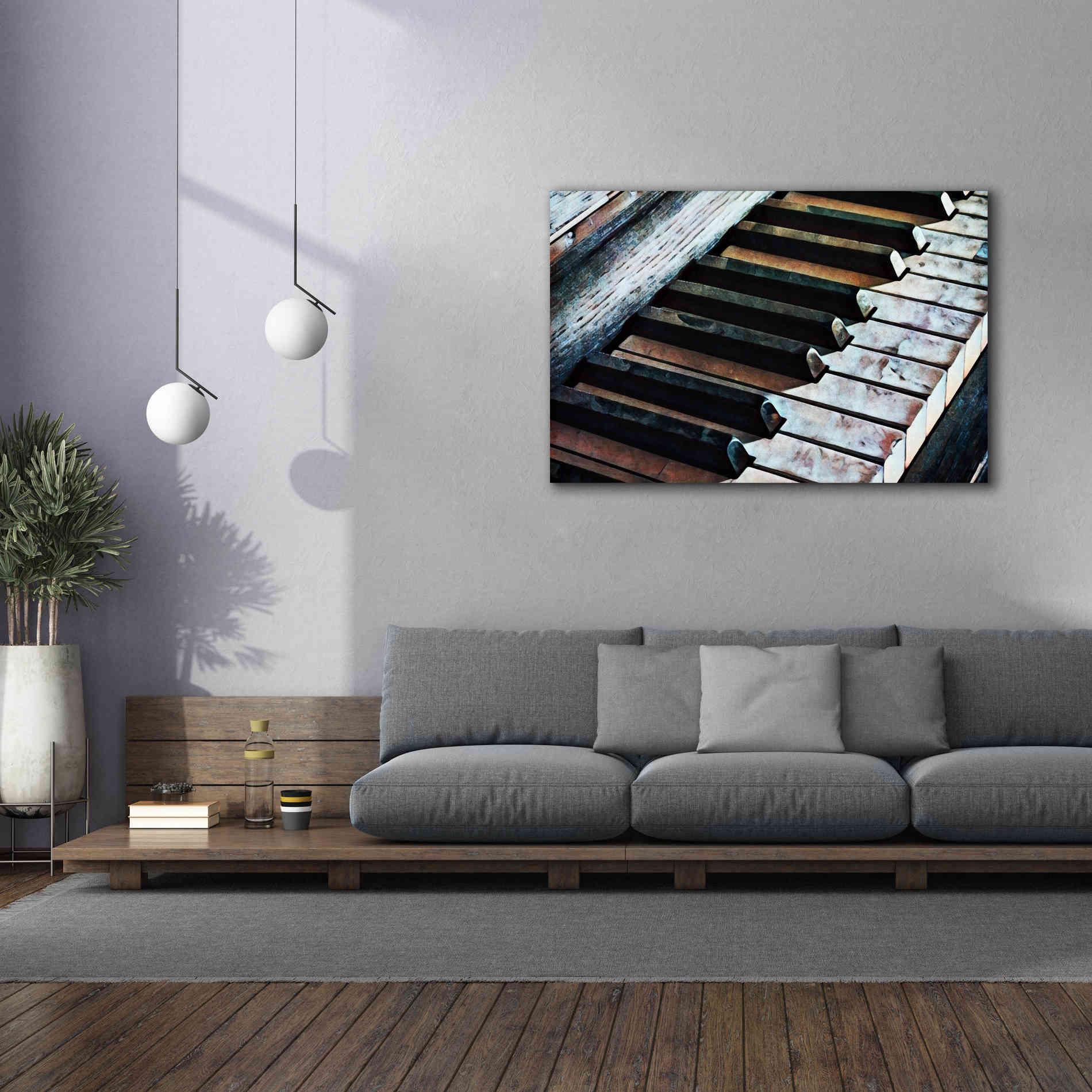 'Magnified & Musical 1' by Ashley Aldridge Giclee Canvas Wall Art,60 x 40