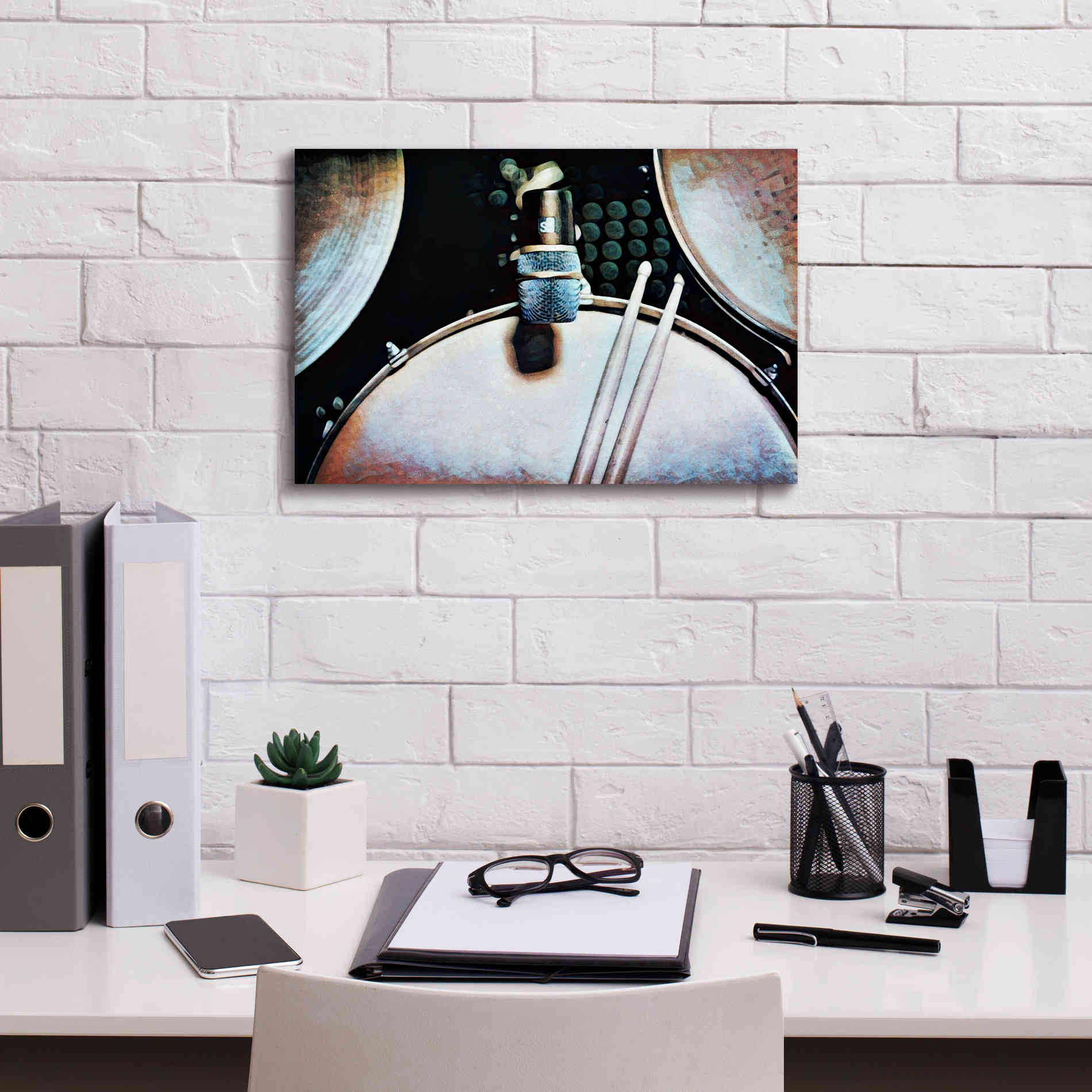 'Magnified & Musical 2' by Ashley Aldridge Giclee Canvas Wall Art,18 x 12