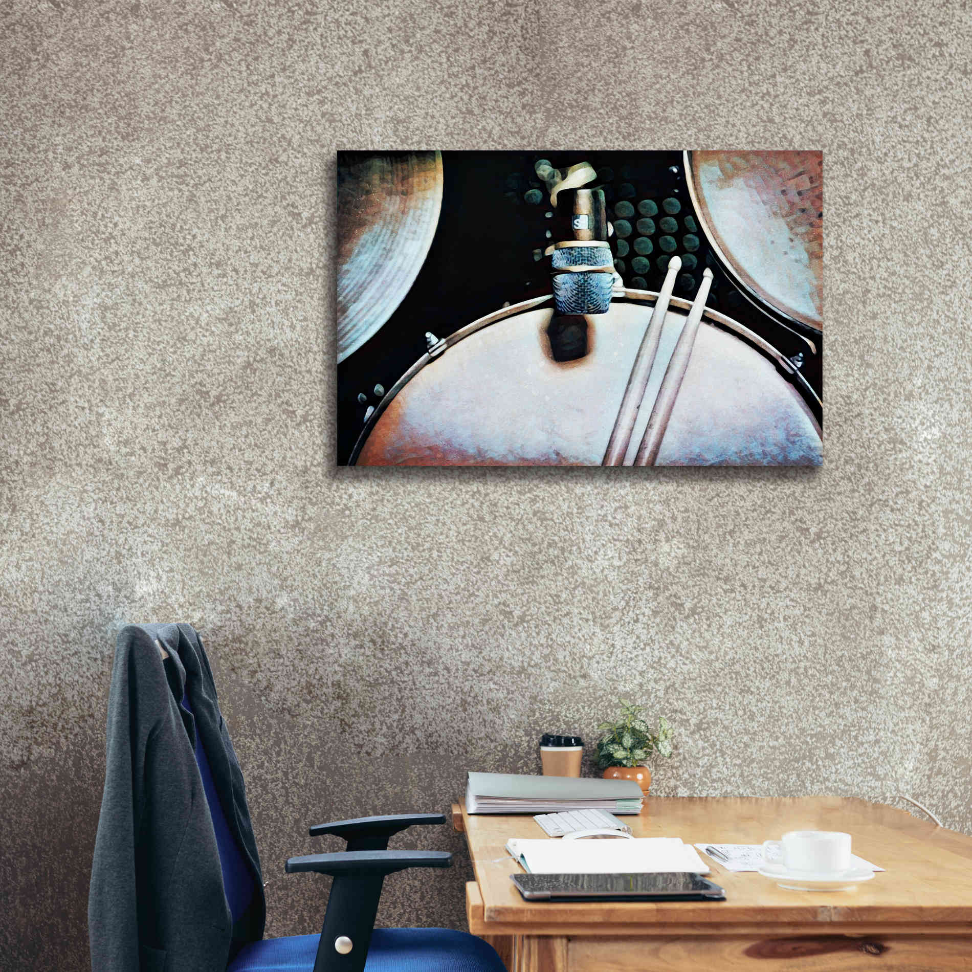 'Magnified & Musical 2' by Ashley Aldridge Giclee Canvas Wall Art,40 x 26