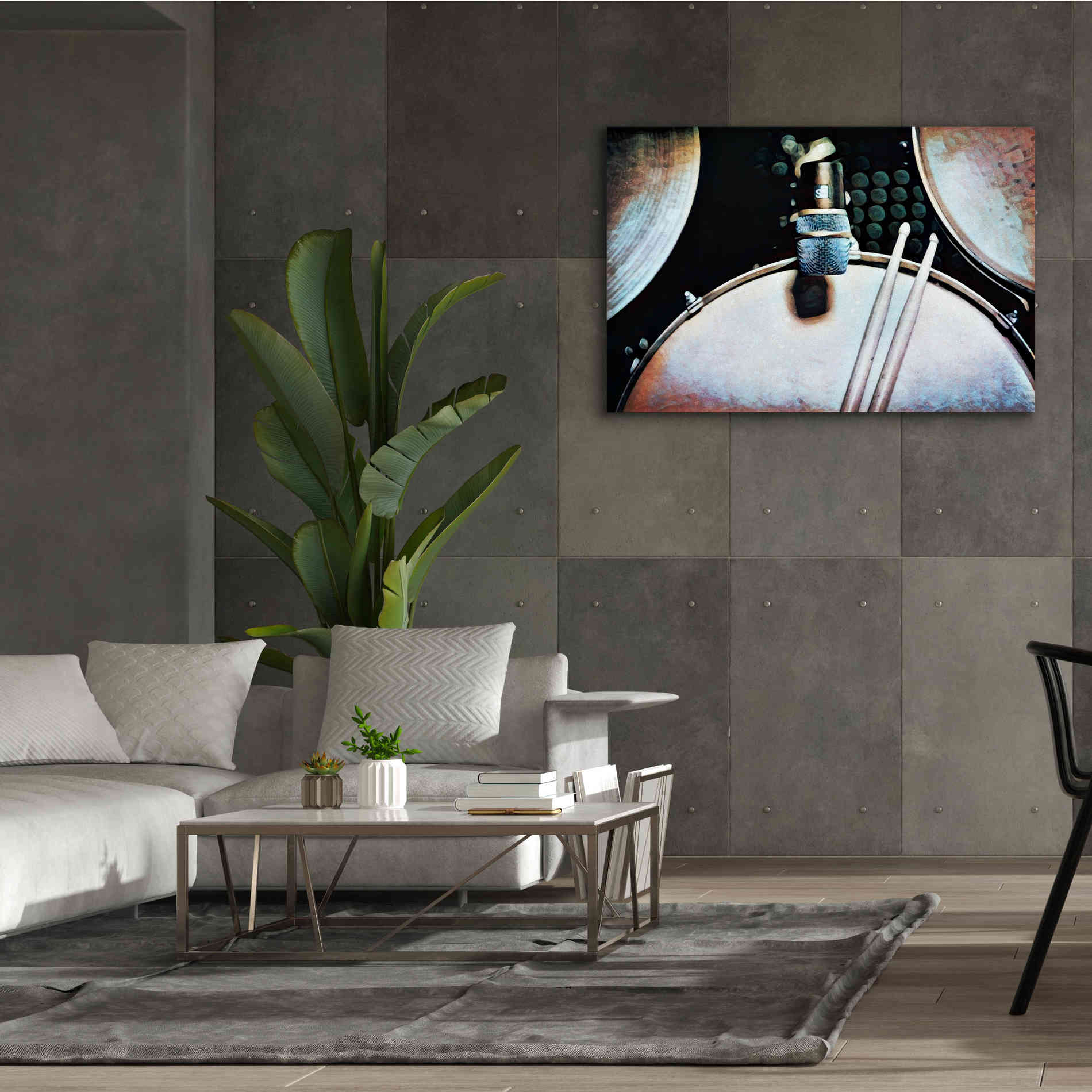 'Magnified & Musical 2' by Ashley Aldridge Giclee Canvas Wall Art,60 x 40