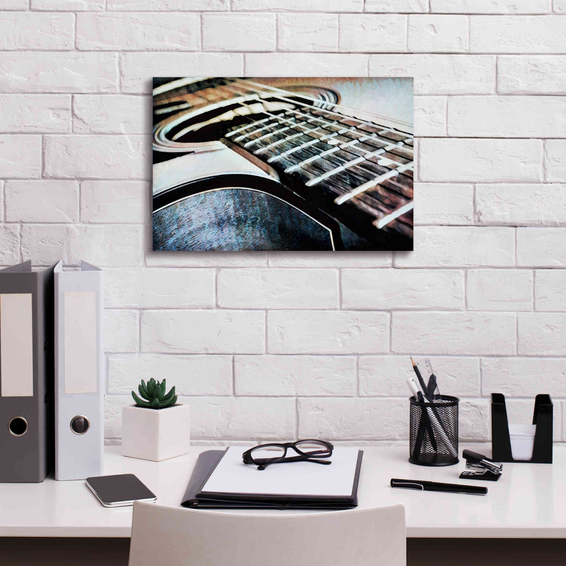 'Magnified & Musical 3' by Ashley Aldridge Giclee Canvas Wall Art,18 x 12