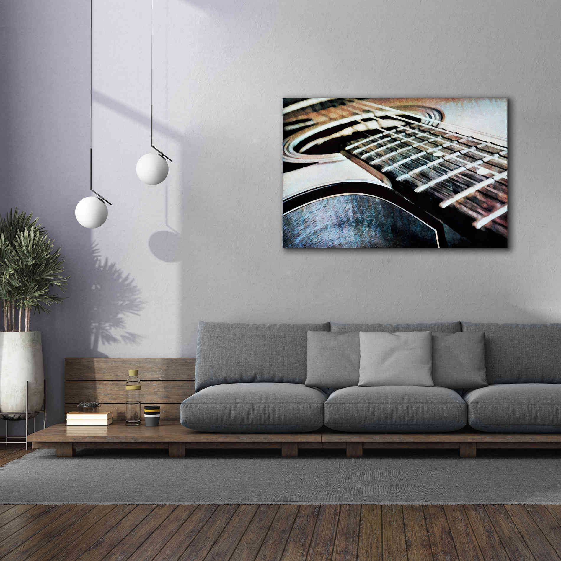 'Magnified & Musical 3' by Ashley Aldridge Giclee Canvas Wall Art,60 x 40