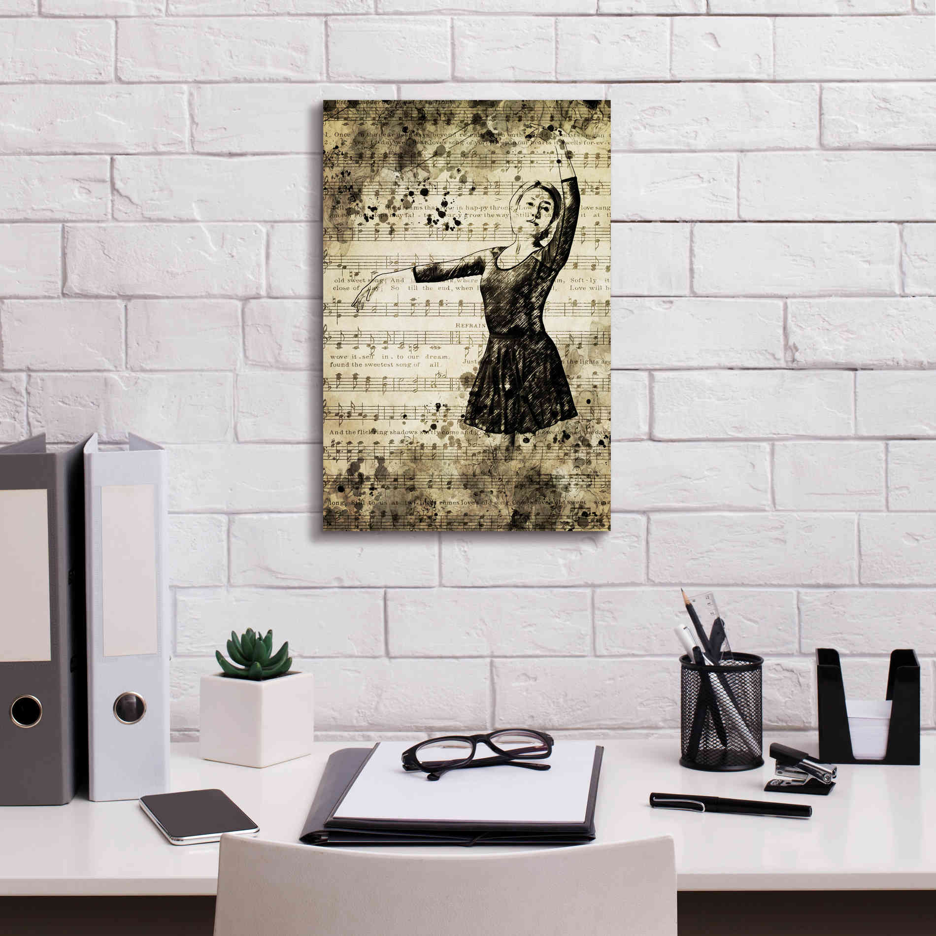 'Prima Ballerina Dream 1' by Ashley Aldridge Giclee Canvas Wall Art,12 x 18