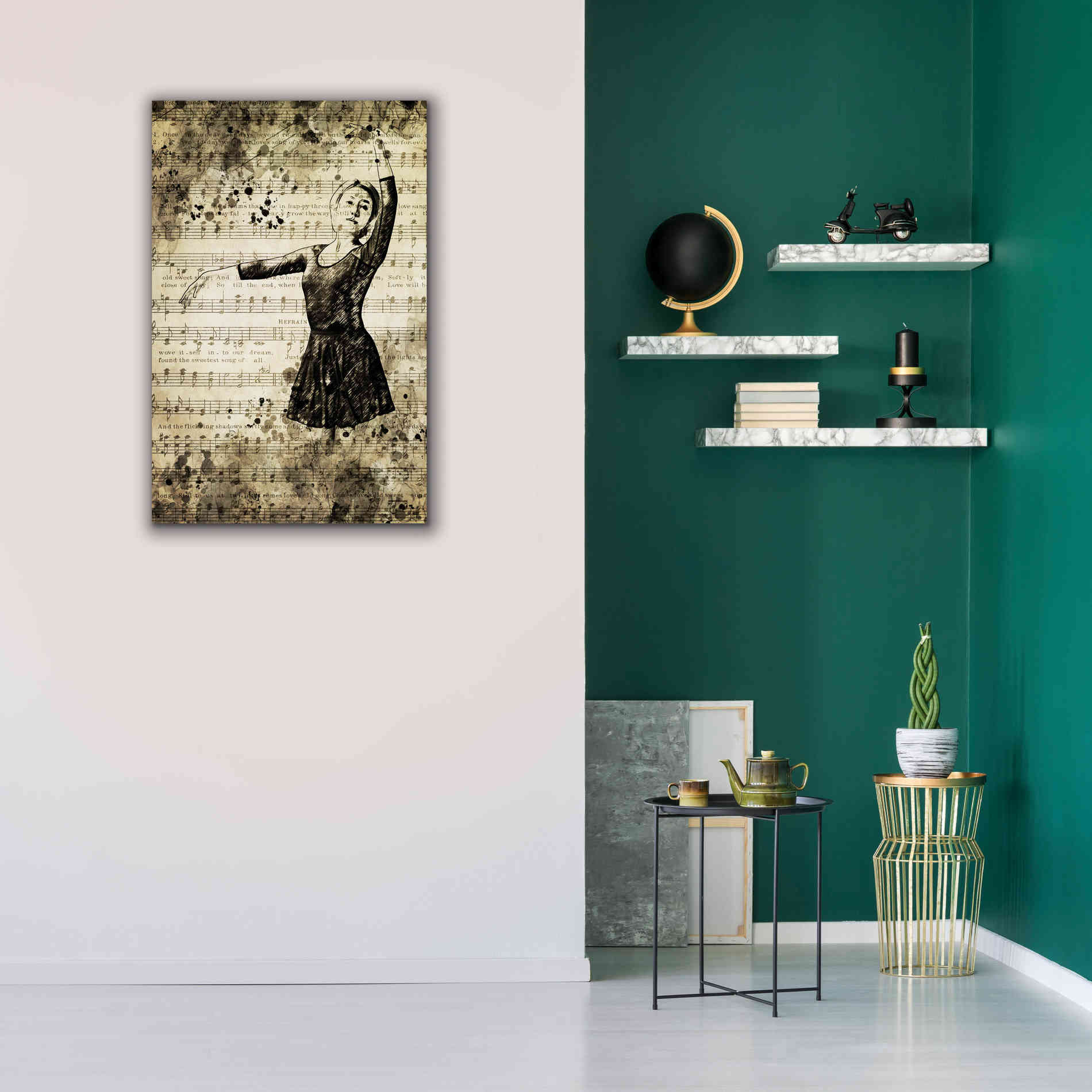 'Prima Ballerina Dream 1' by Ashley Aldridge Giclee Canvas Wall Art,26 x 40