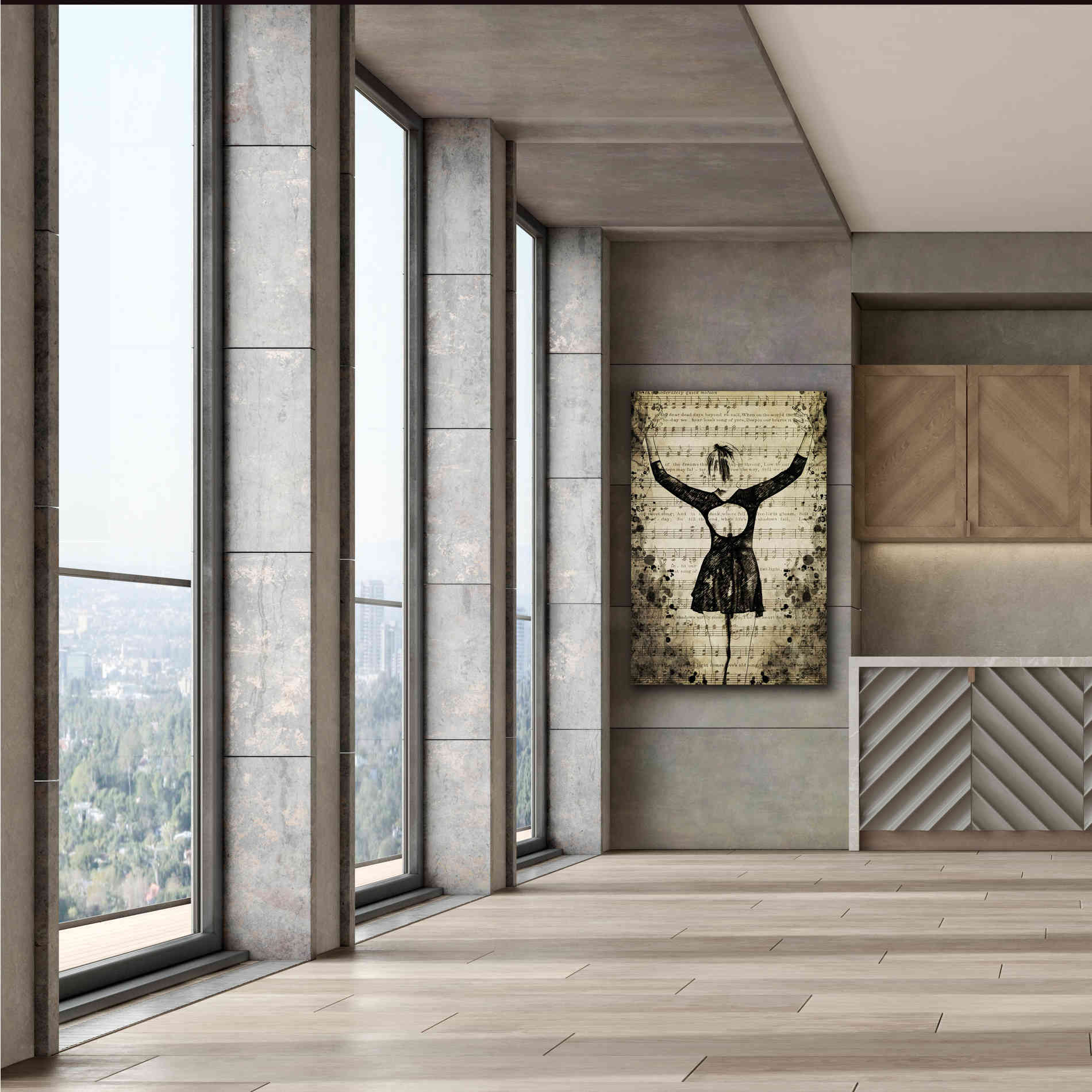 'Prima Ballerina Dream 2' by Ashley Aldridge Giclee Canvas Wall Art,40 x 60