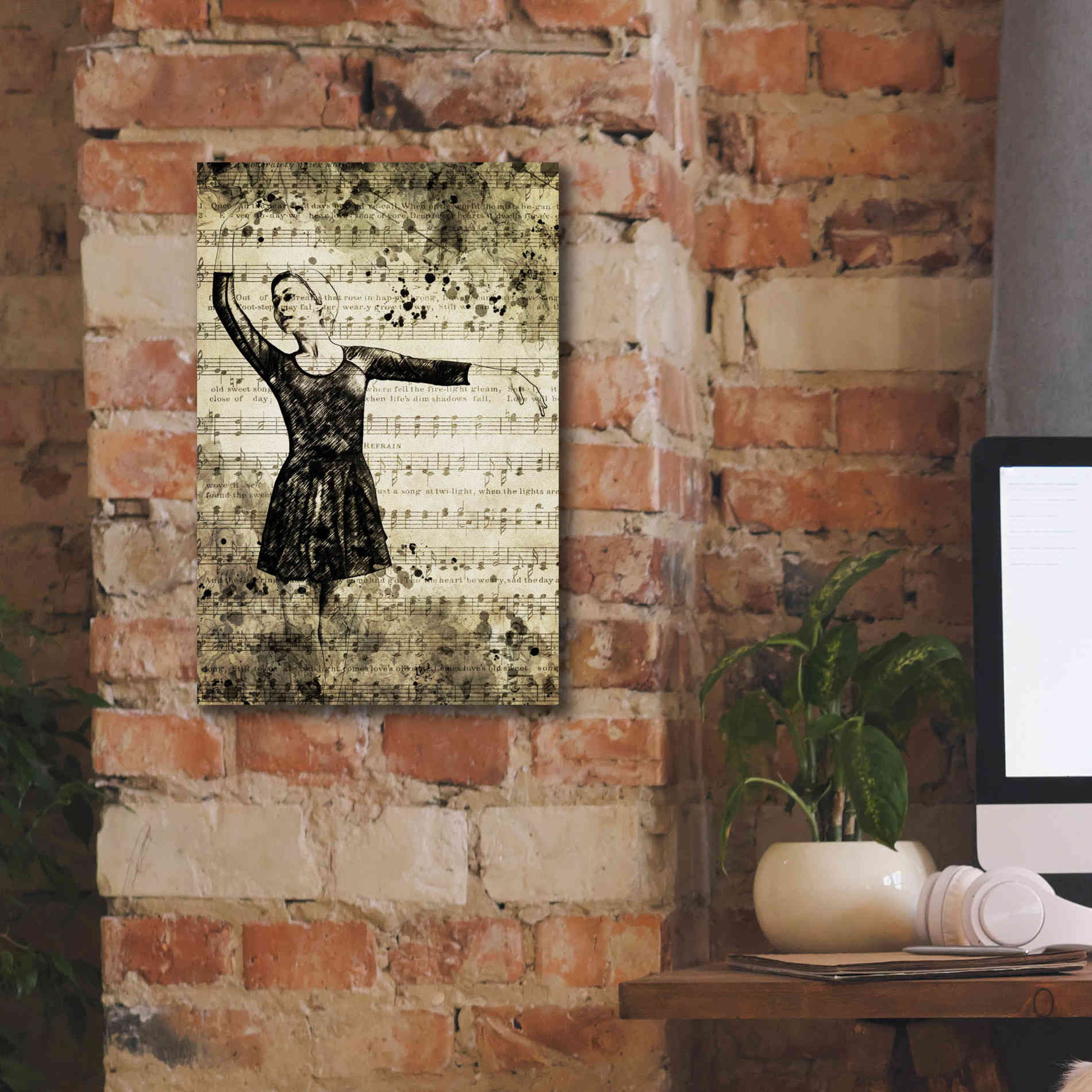 'Prima Ballerina Dream 3' by Ashley Aldridge Giclee Canvas Wall Art,12 x 18