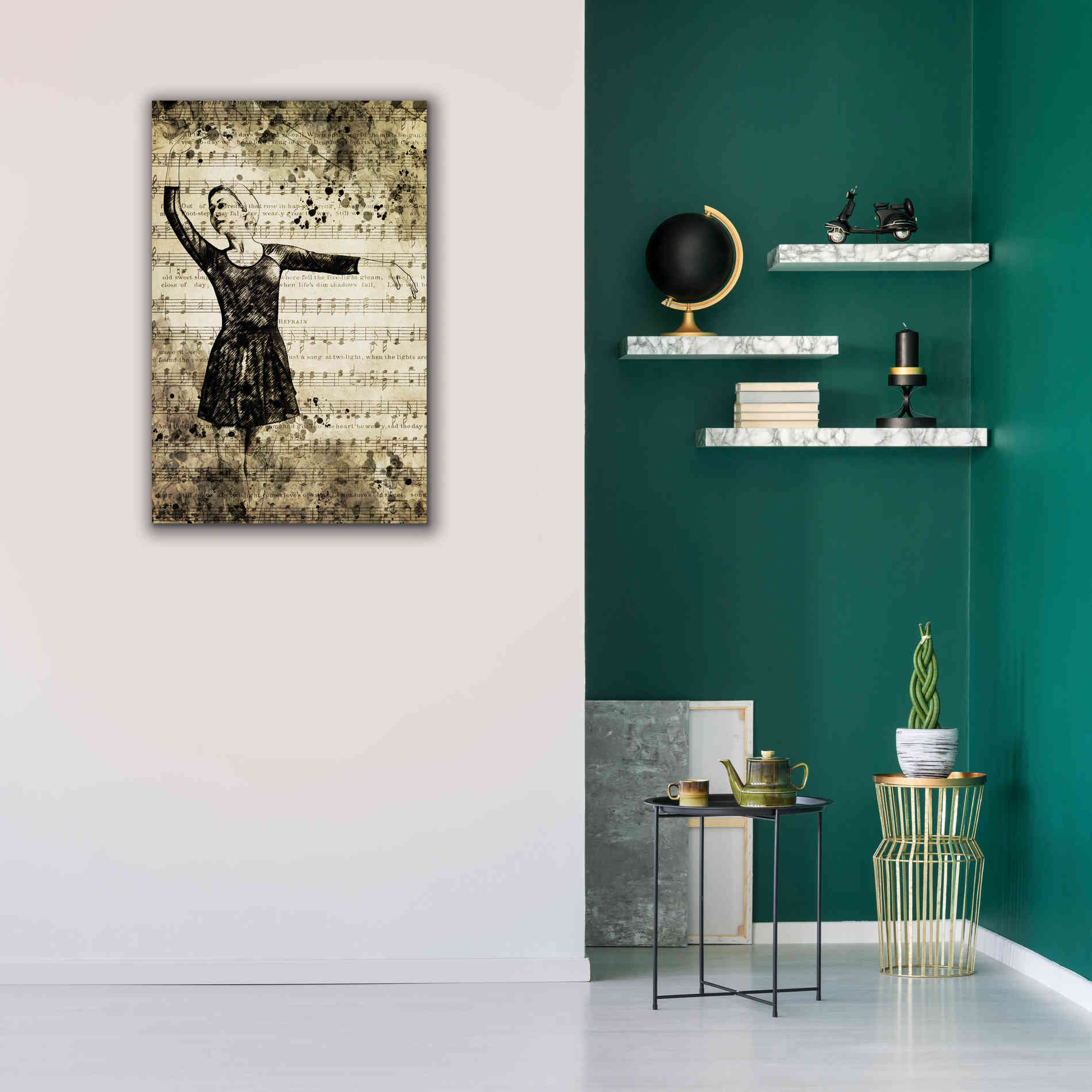 'Prima Ballerina Dream 3' by Ashley Aldridge Giclee Canvas Wall Art,26 x 40
