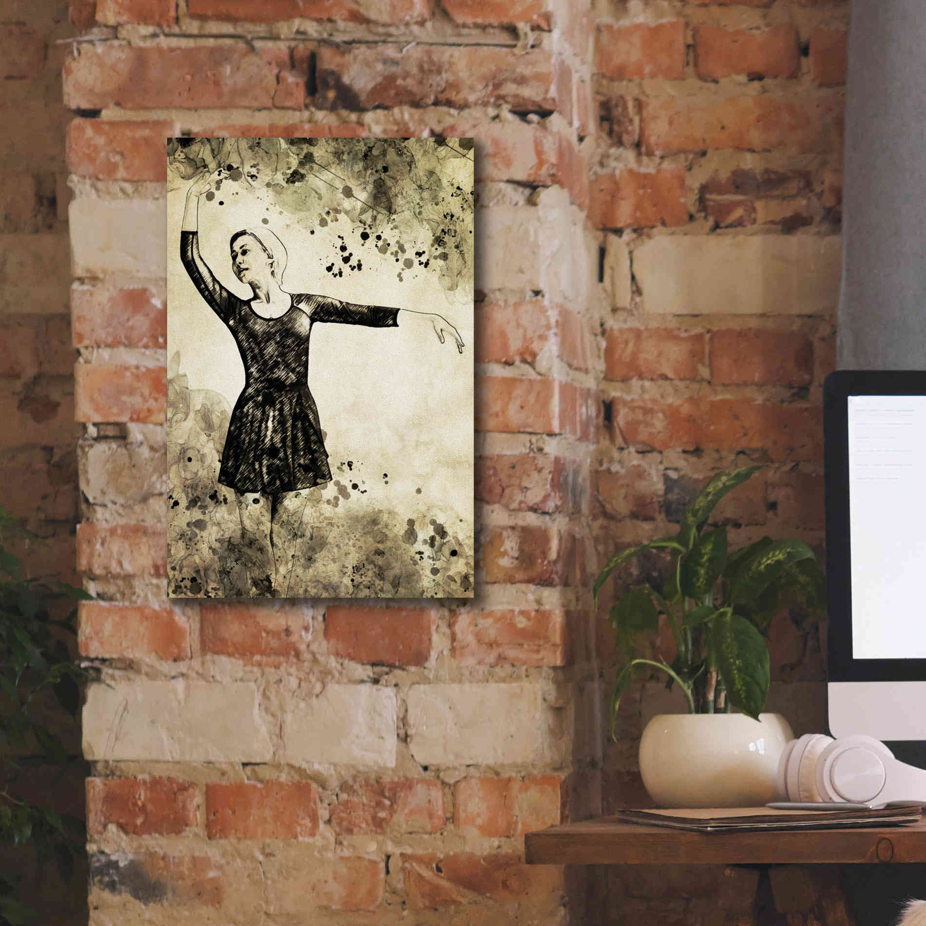 'Prima Ballerina Dream 4' by Ashley Aldridge Giclee Canvas Wall Art,12 x 18