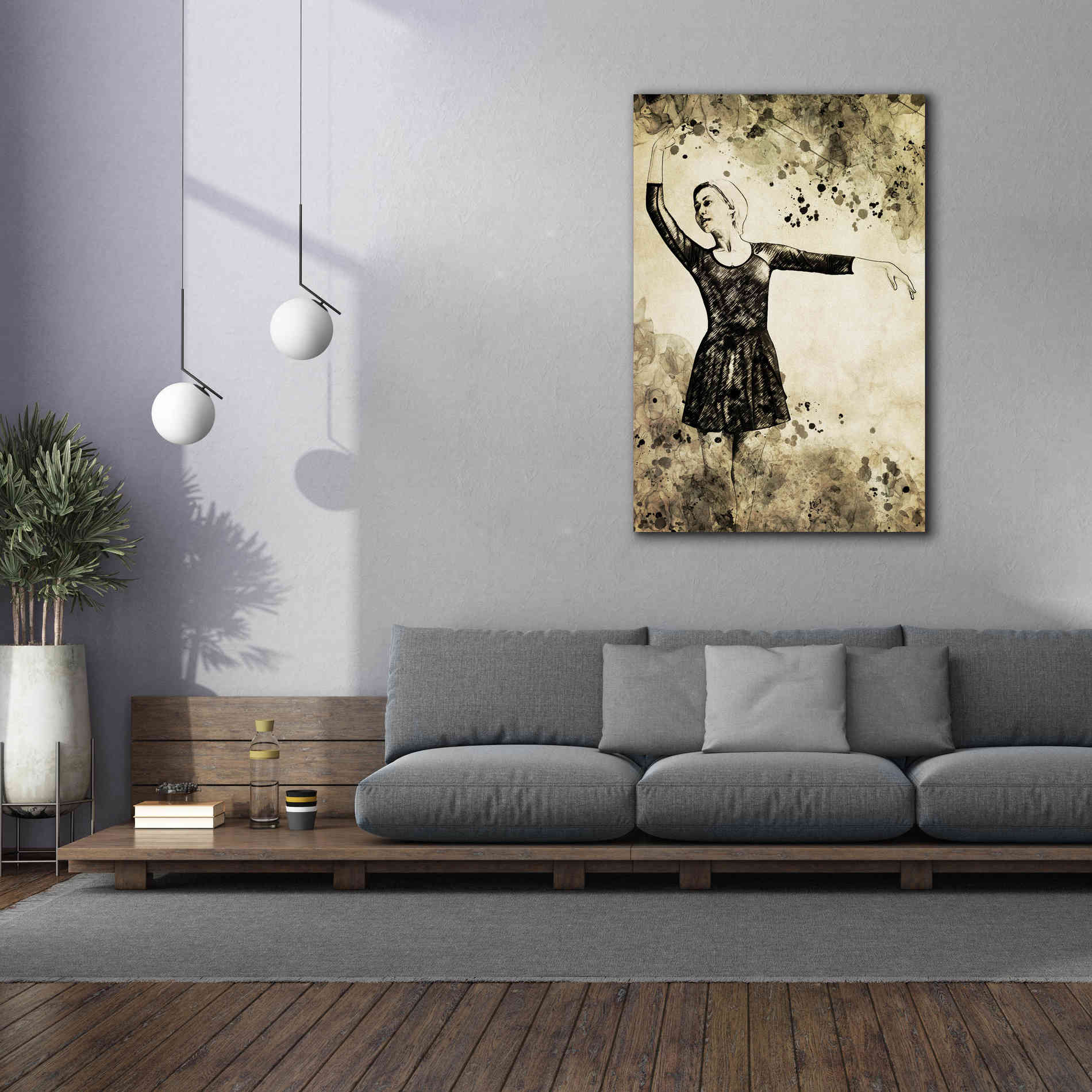 'Prima Ballerina Dream 4' by Ashley Aldridge Giclee Canvas Wall Art,40 x 60