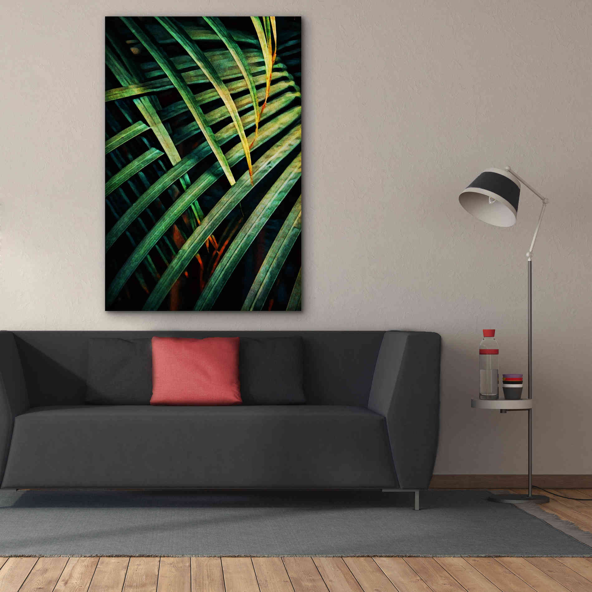 'Beauty Amongst Palms 1' by Ashley Aldridge Giclee Canvas Wall Art,40 x 60
