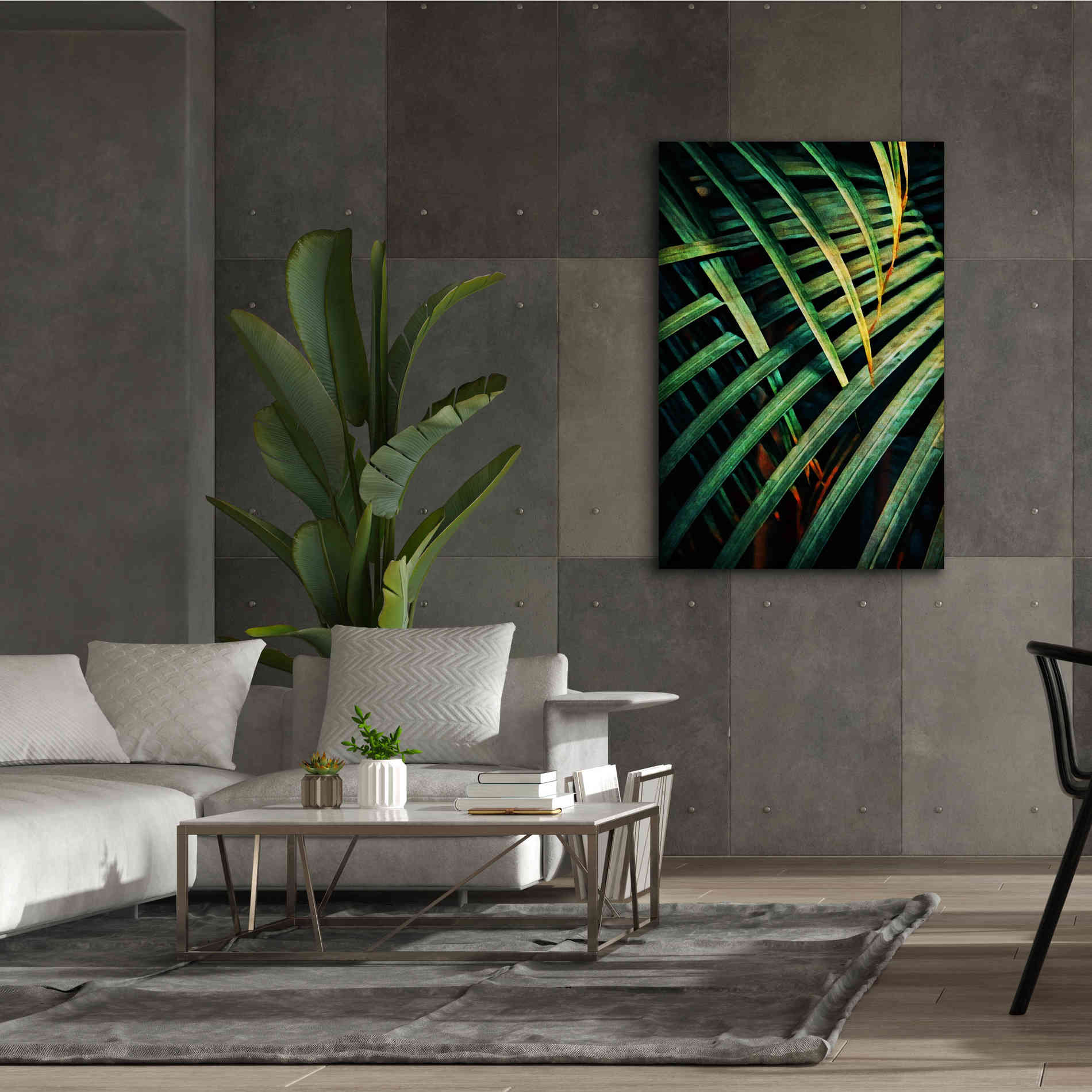 'Beauty Amongst Palms 1' by Ashley Aldridge Giclee Canvas Wall Art,40 x 60
