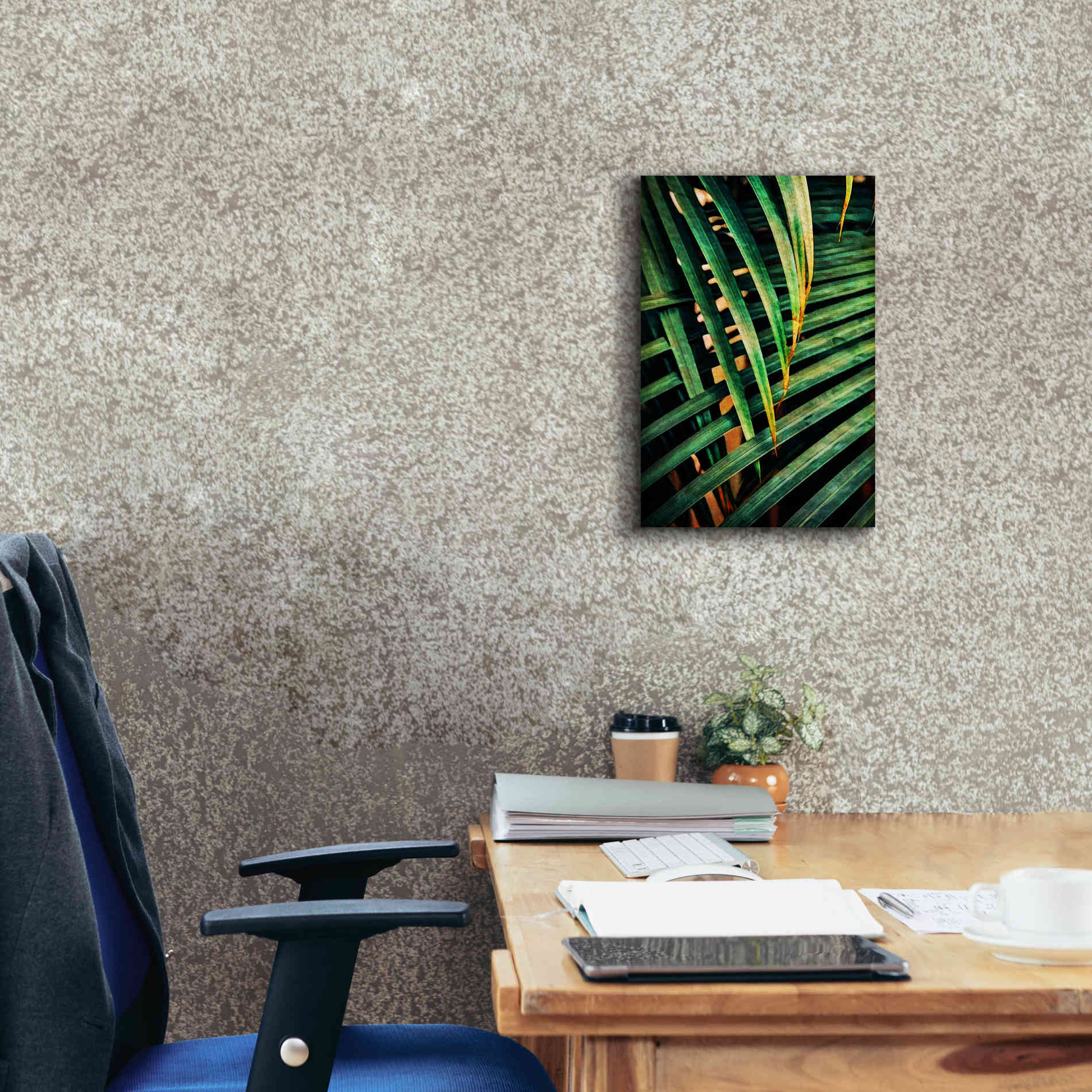 'Beauty Amongst Palms 2' by Ashley Aldridge Giclee Canvas Wall Art,12 x 18