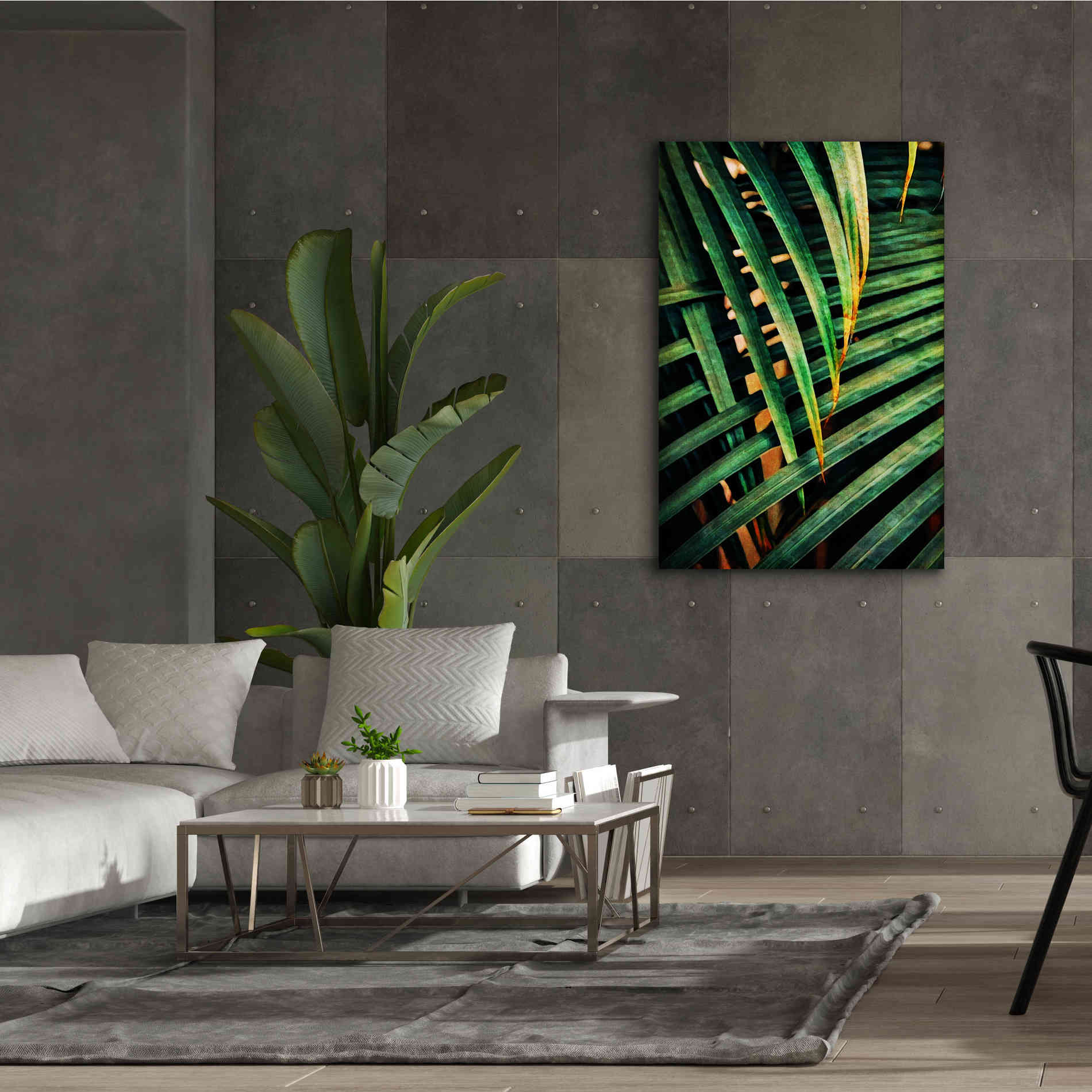 'Beauty Amongst Palms 2' by Ashley Aldridge Giclee Canvas Wall Art,40 x 60