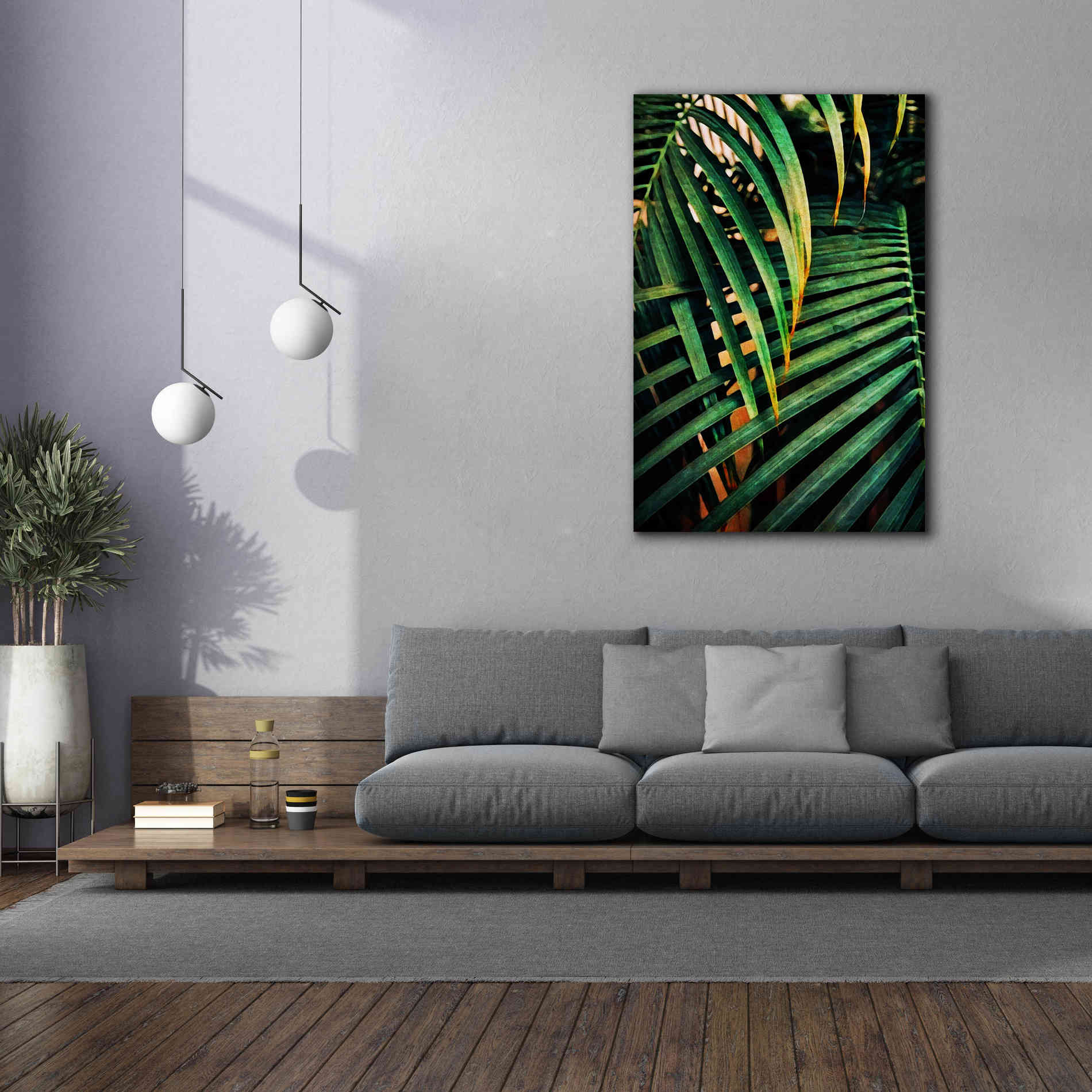 'Beauty Amongst Palms 3' by Ashley Aldridge Giclee Canvas Wall Art,40 x 60