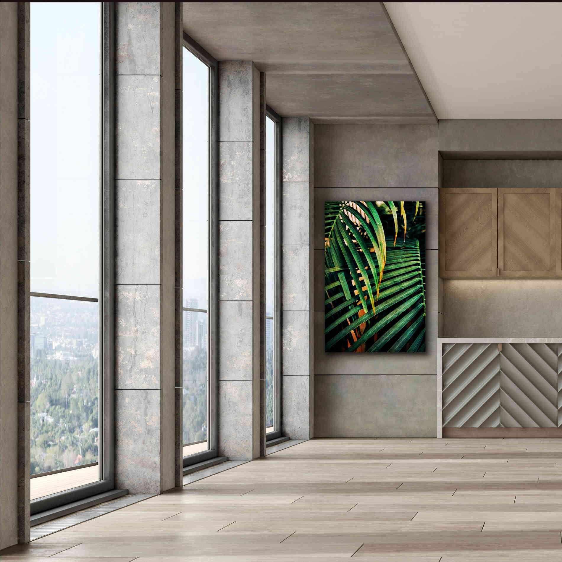 'Beauty Amongst Palms 3' by Ashley Aldridge Giclee Canvas Wall Art,40 x 60