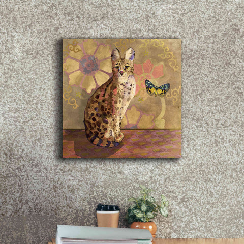 Image of 'Duchess Bellflower The Cat' by Evelia Designs Giclee Canvas Wall Art,18 x 18