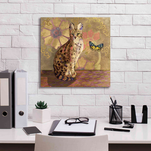 Image of 'Duchess Bellflower The Cat' by Evelia Designs Giclee Canvas Wall Art,18 x 18