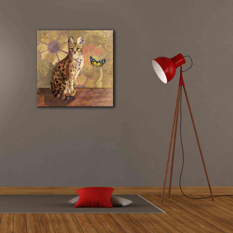 Image of 'Duchess Bellflower The Cat' by Evelia Designs Giclee Canvas Wall Art,26 x 26